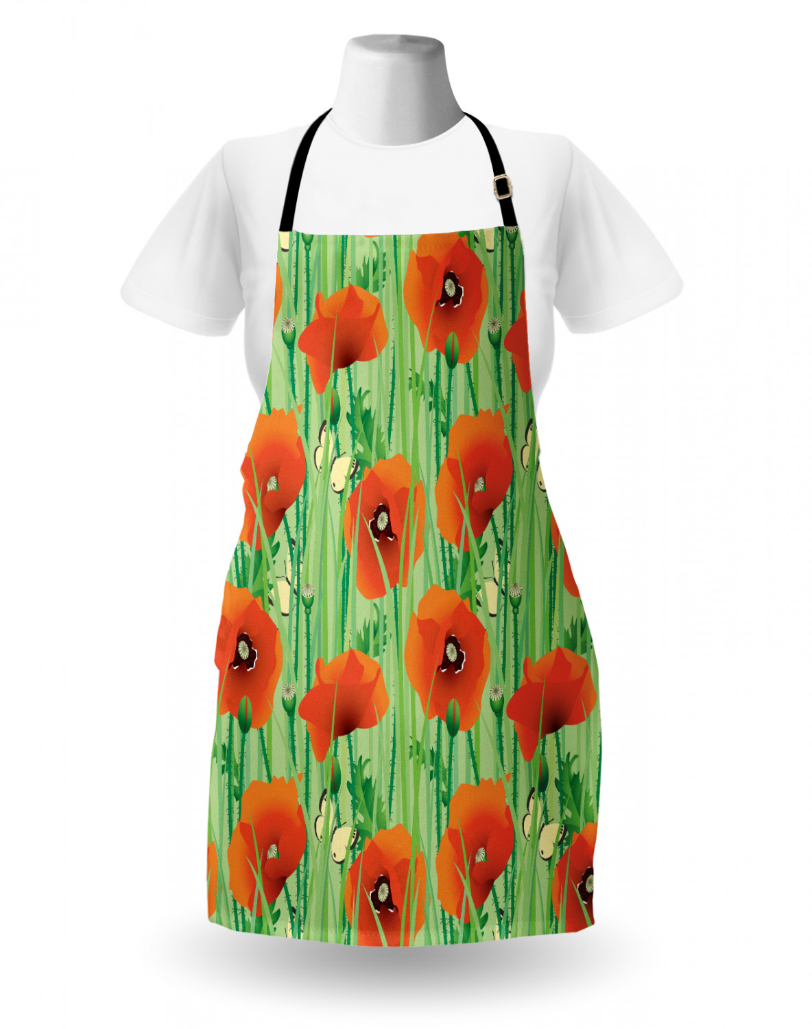 Ambesonne Unisex Durable Apron with Adjustable Neck for Gardening Cooking