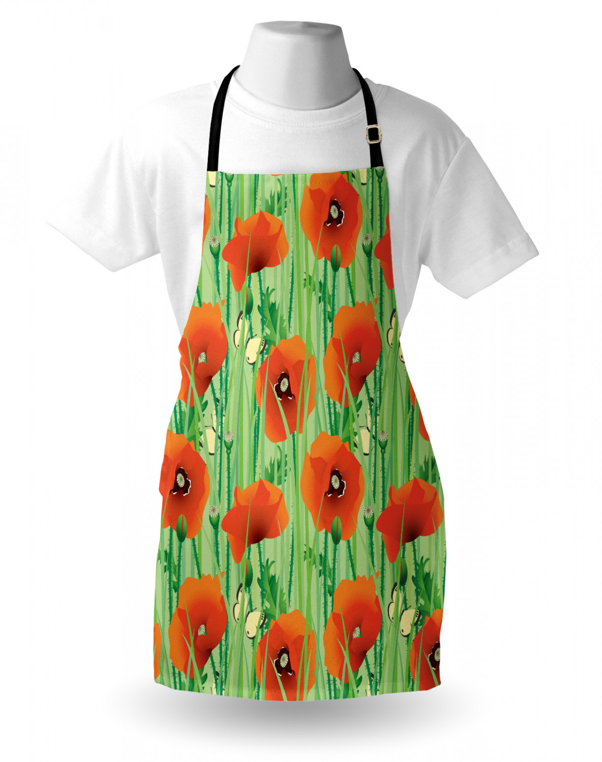 Ambesonne Unisex Durable Apron with Adjustable Neck for Gardening Cooking