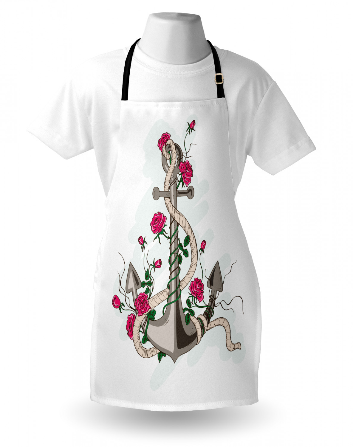 Ambesonne Unisex Durable Apron with Adjustable Neck for Gardening Cooking