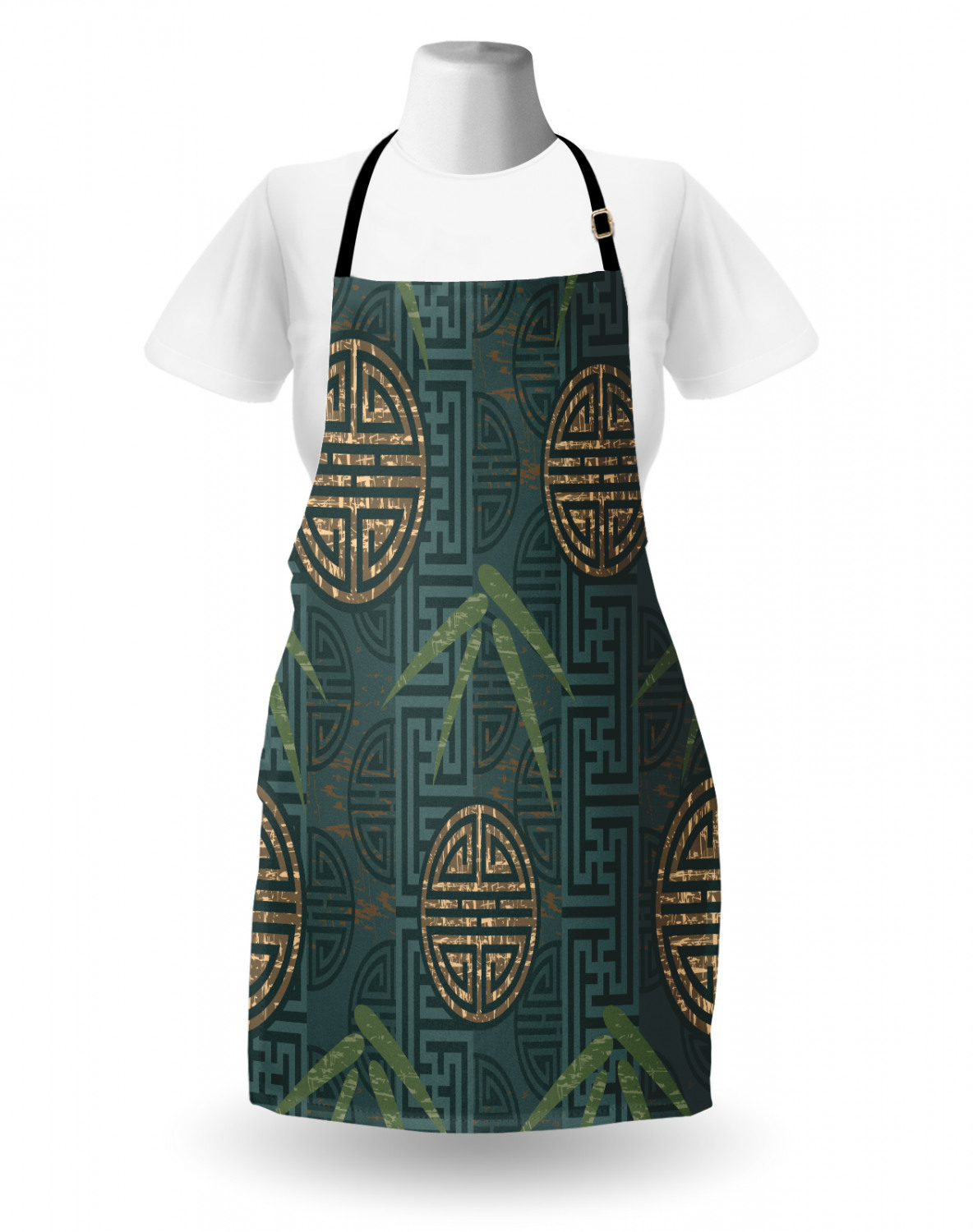 Ambesonne Unisex Durable Apron with Adjustable Neck for Gardening Cooking