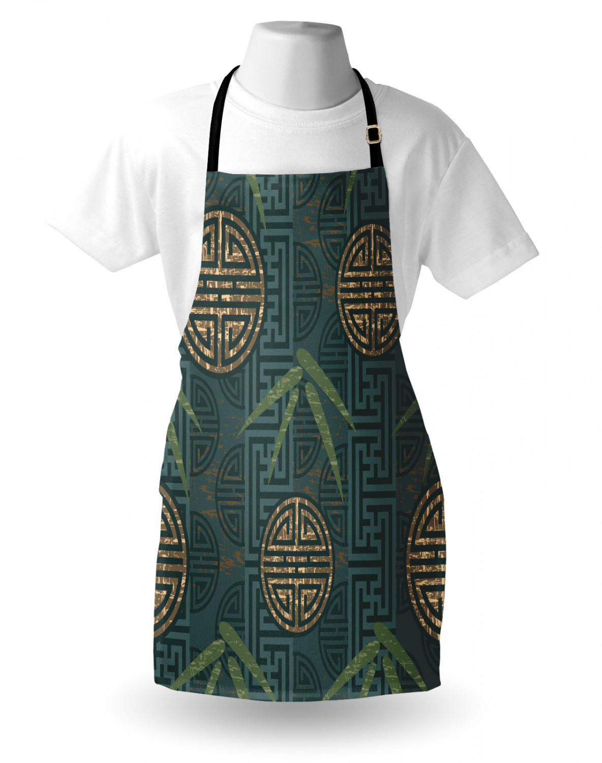 Ambesonne Unisex Durable Apron with Adjustable Neck for Gardening Cooking