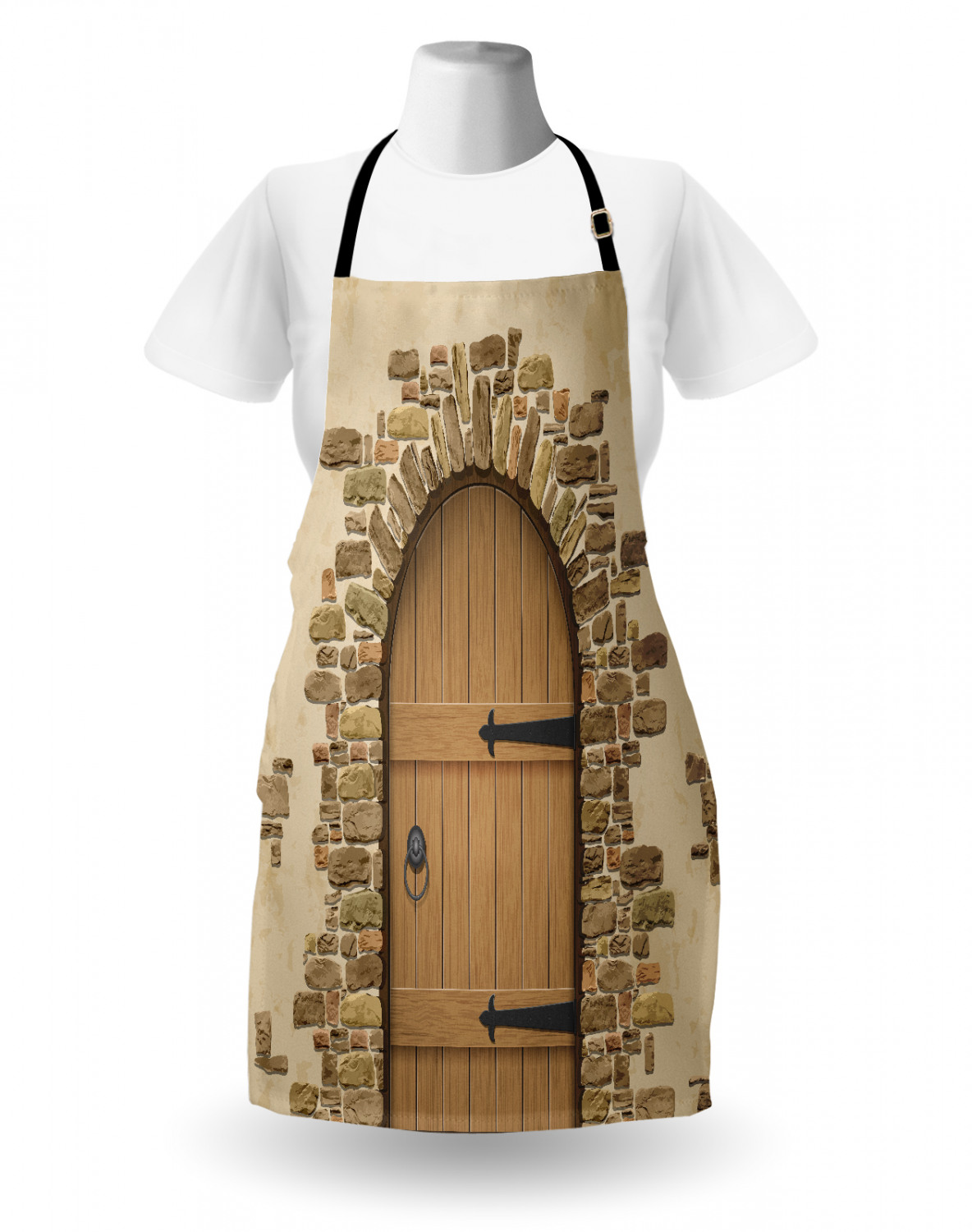 Ambesonne Unisex Durable Apron with Adjustable Neck for Gardening Cooking