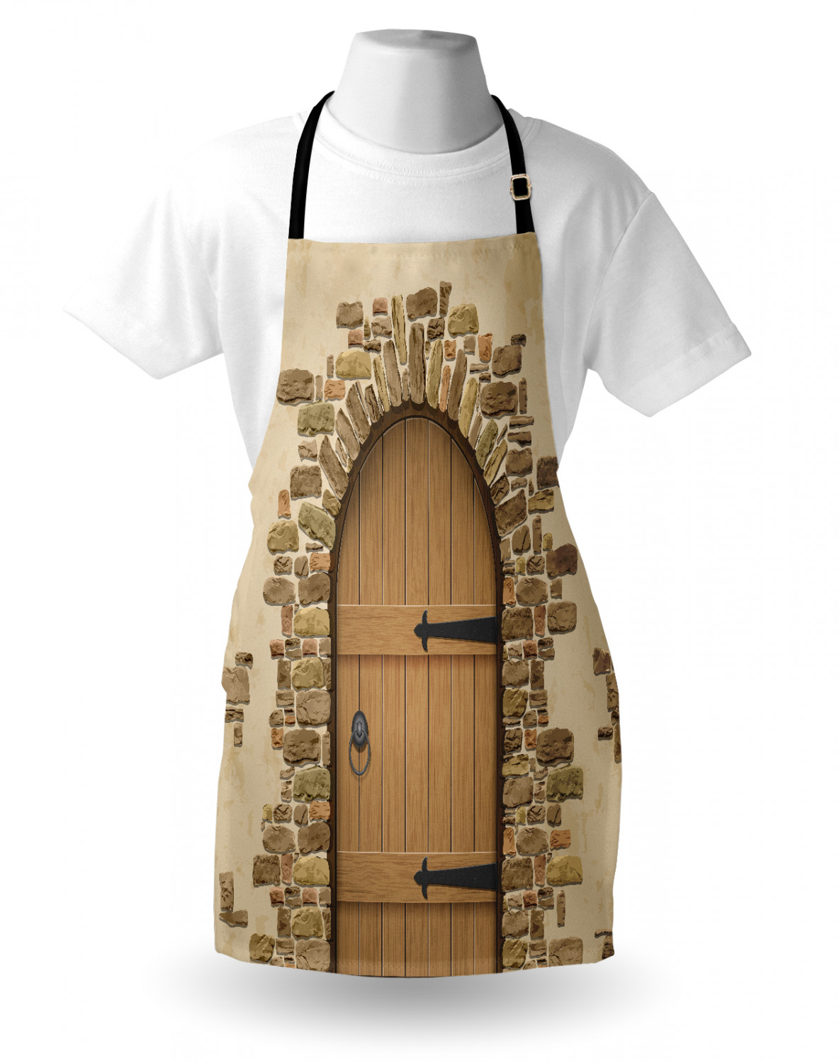 Ambesonne Unisex Durable Apron with Adjustable Neck for Gardening Cooking