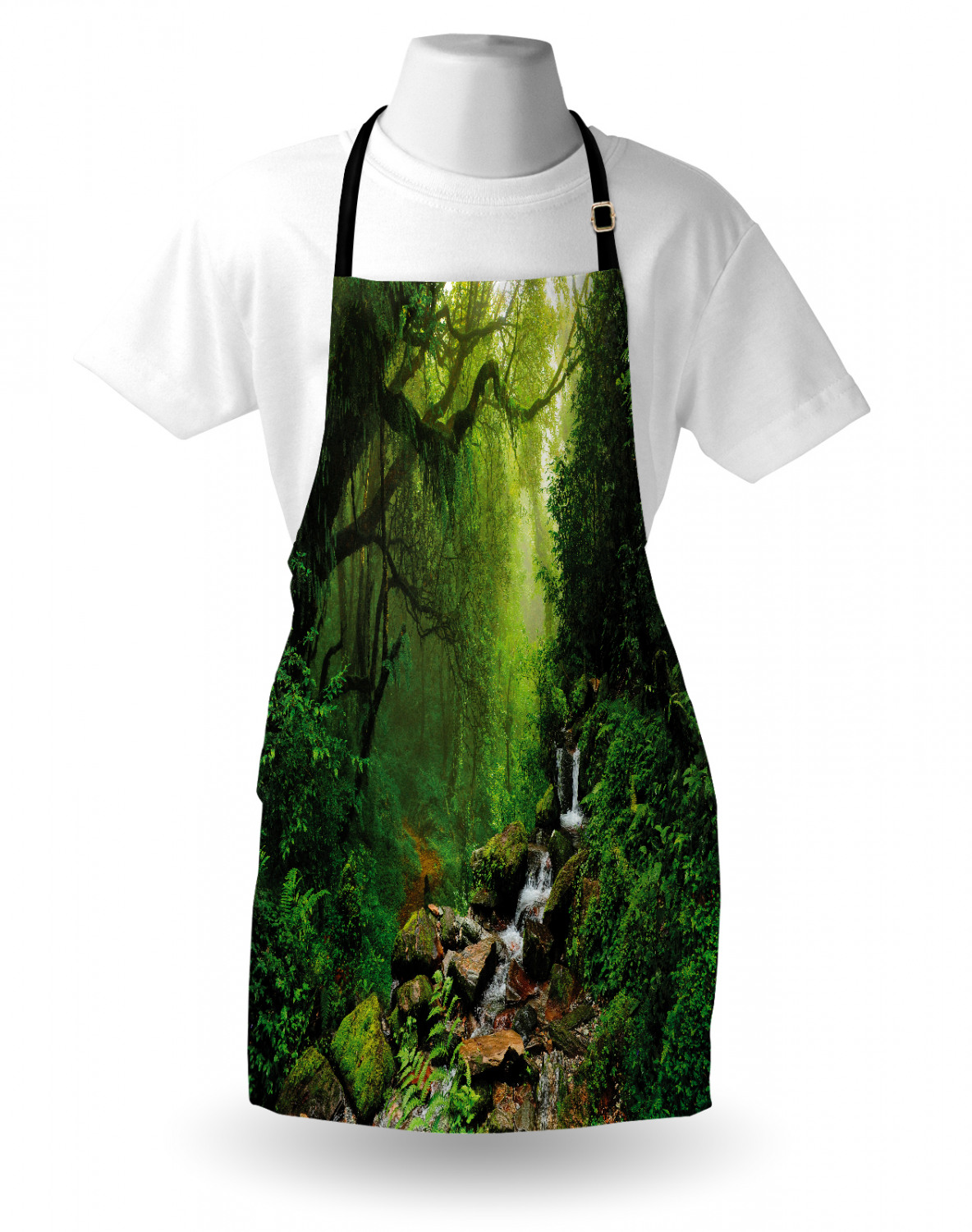 Ambesonne Unisex Durable Apron with Adjustable Neck for Gardening Cooking