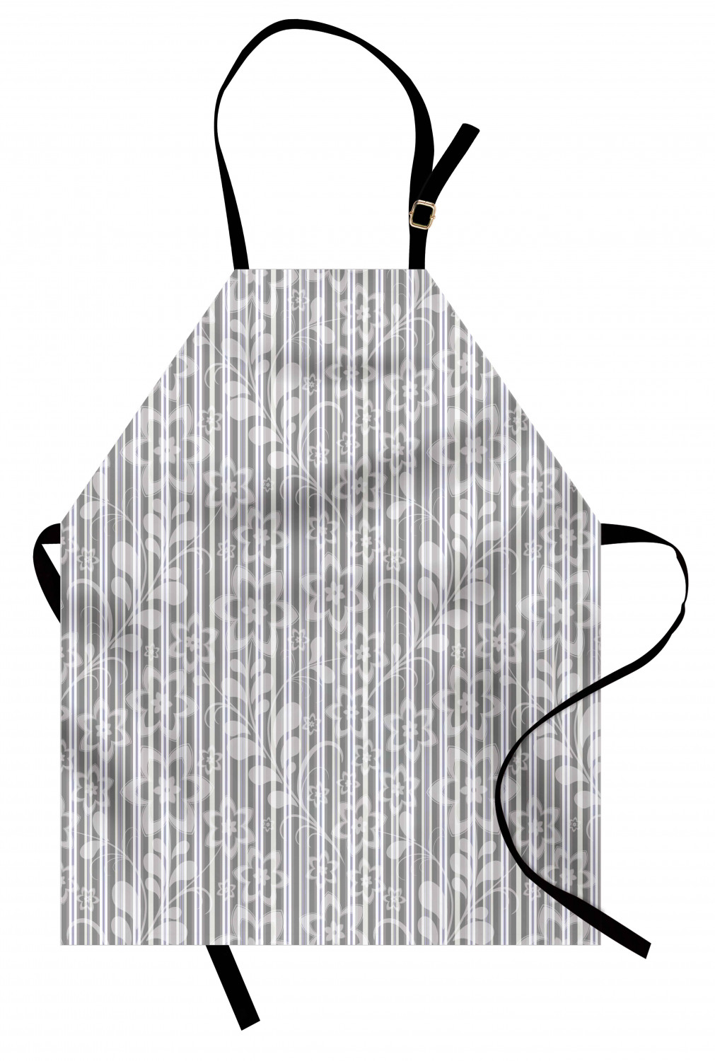 Ambesonne White Apron Unisex Kitchen Bib with Adjustable Neck Cooking Baking