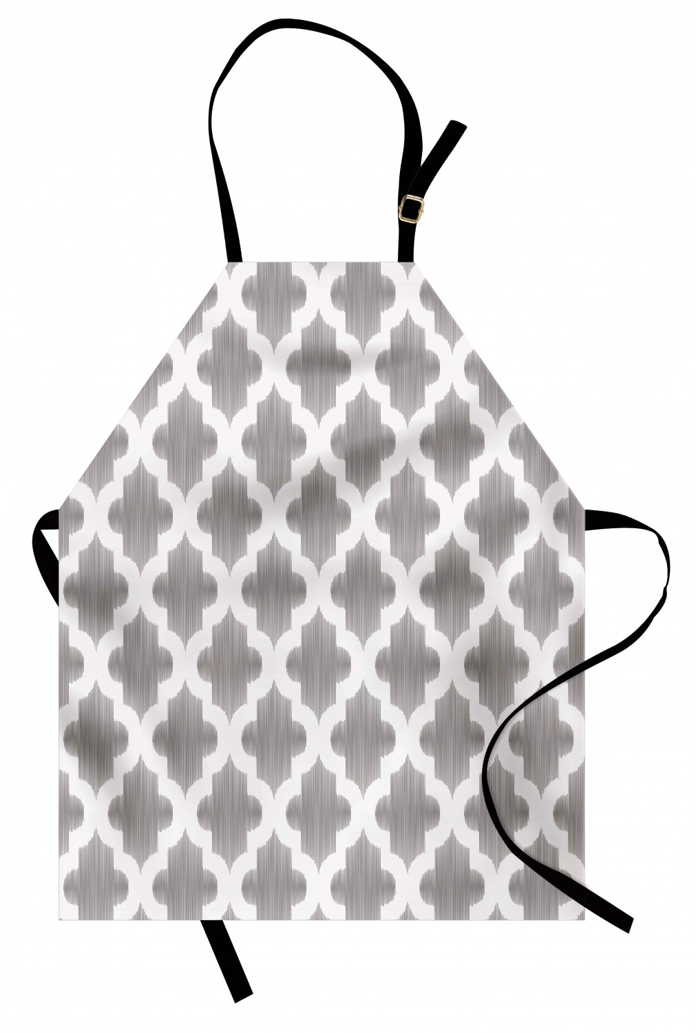 Ambesonne White Apron Unisex Kitchen Bib with Adjustable Neck Cooking Baking