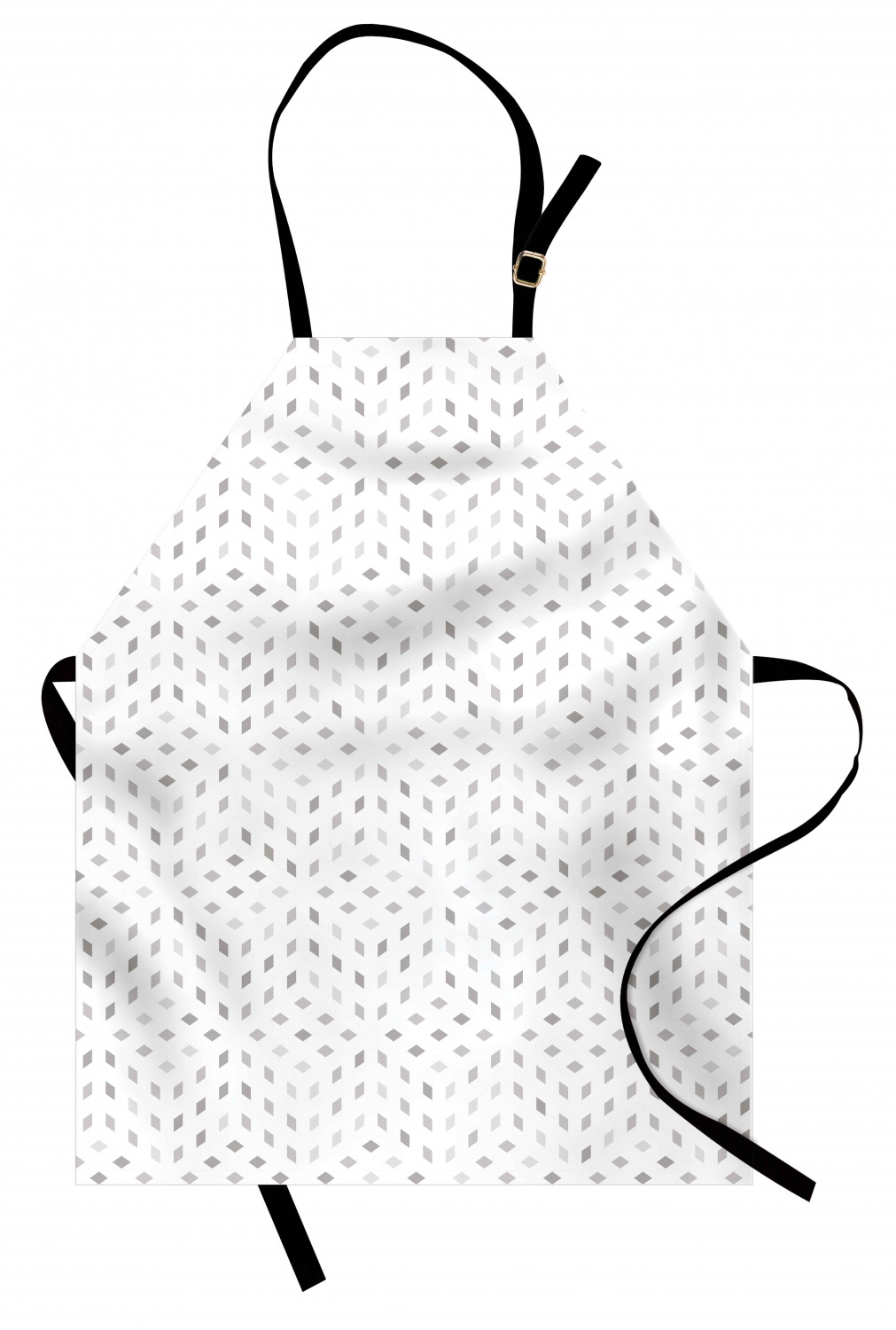 Ambesonne White Apron Unisex Kitchen Bib with Adjustable Neck Cooking Baking