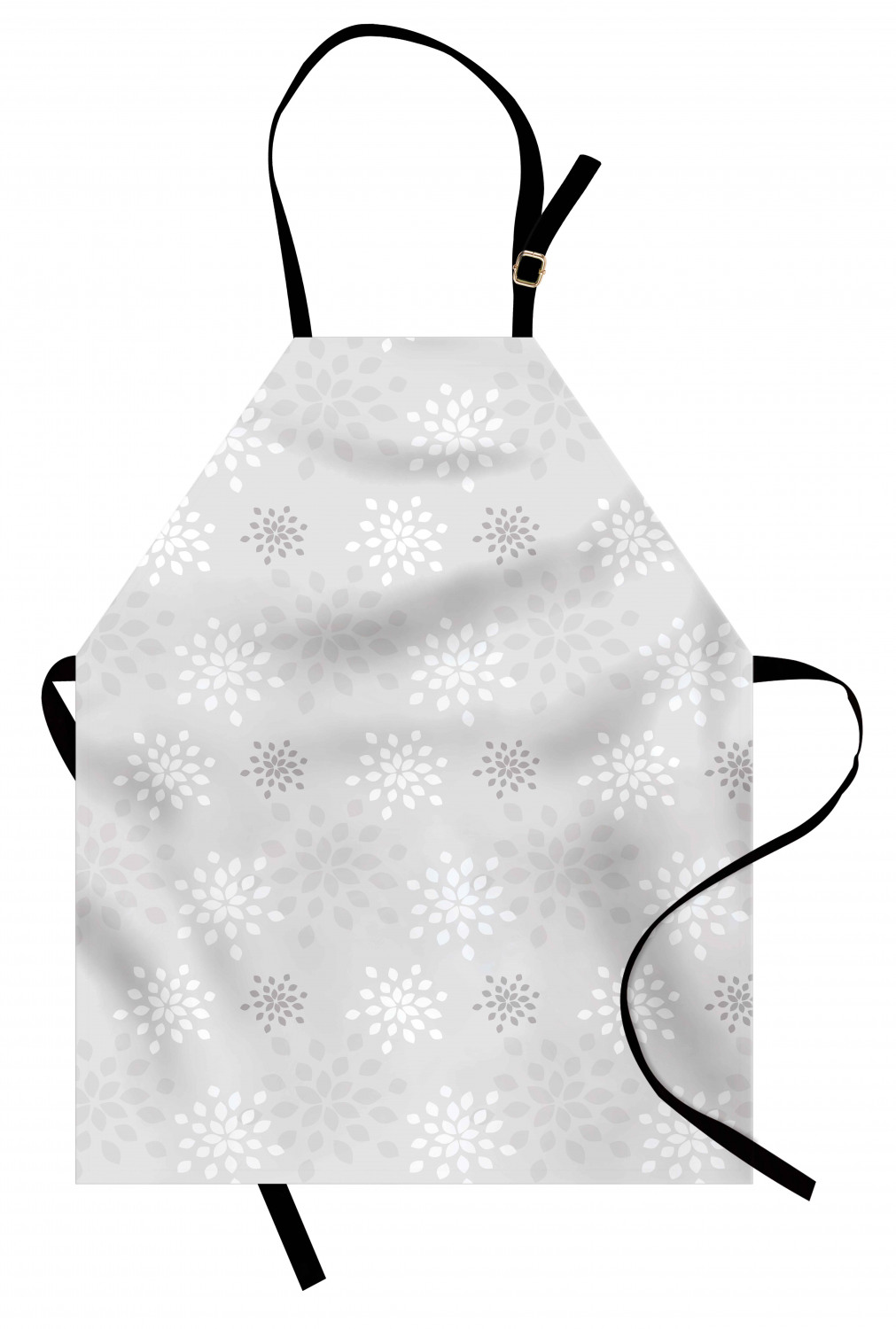 Ambesonne White Apron Unisex Kitchen Bib with Adjustable Neck Cooking Baking