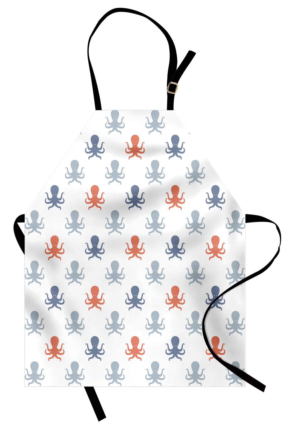 Nautical Whale Apron Unisex Kitchen Bib with Adjustable Neck Cooking