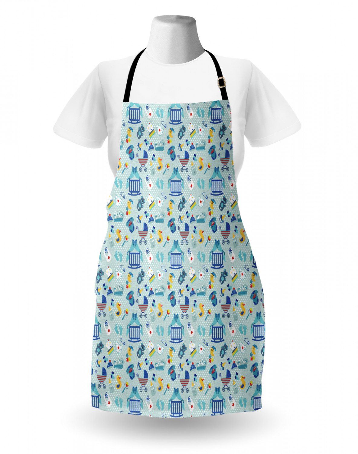 Ambesonne Baby Apron Unisex Kitchen Bib with Adjustable Neck Cooking ...