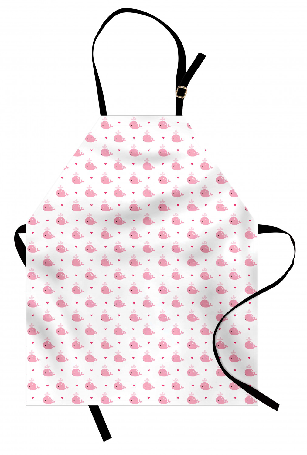 Marine Whale Apron Unisex Kitchen Bib with Adjustable Neck Cooking Baking