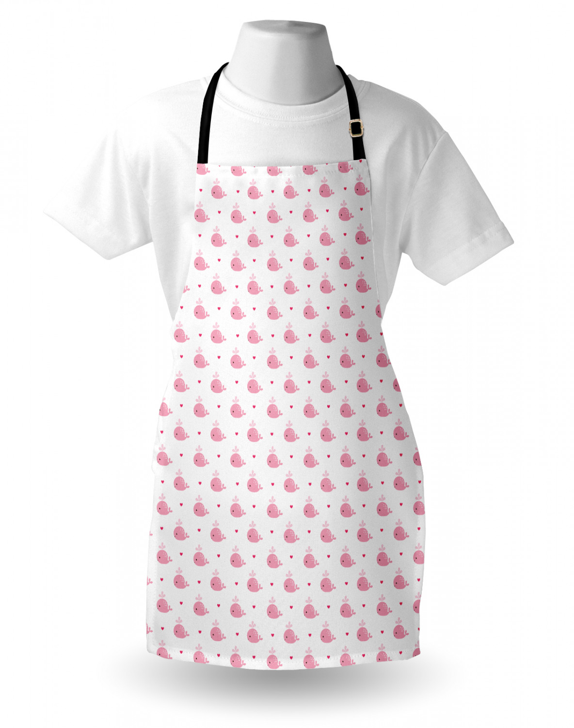 Marine Whale Apron Unisex Kitchen Bib with Adjustable Neck Cooking Baking