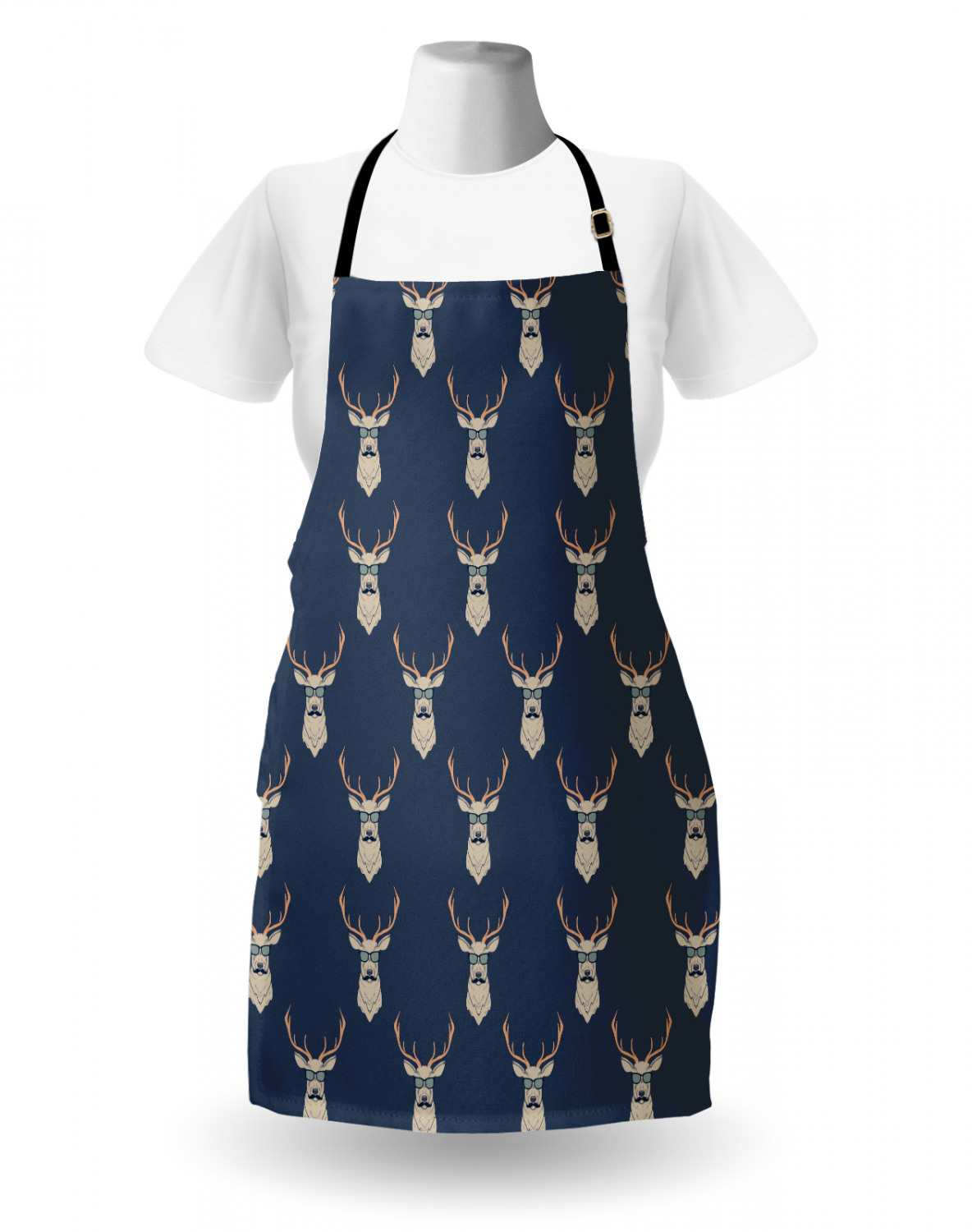 Funny Animal Apron Unisex Kitchen Bib with Adjustable Neck Cooking Baking