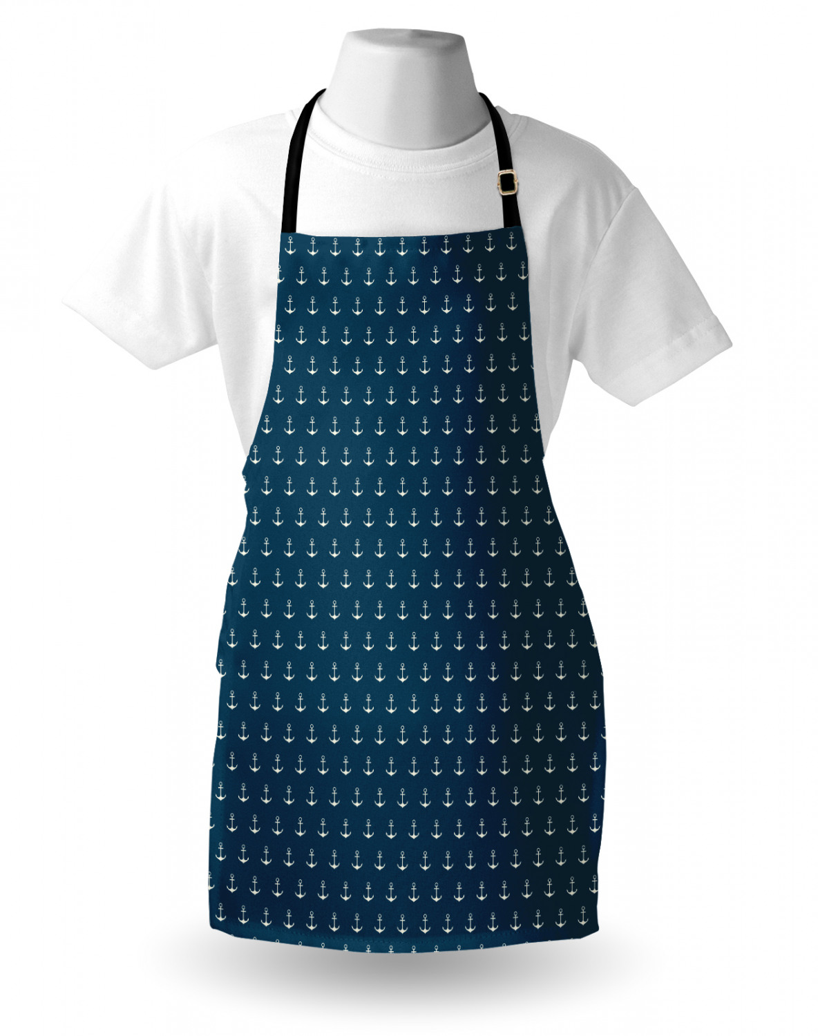 Nautical Whale Apron Unisex Kitchen Bib with Adjustable Neck Cooking