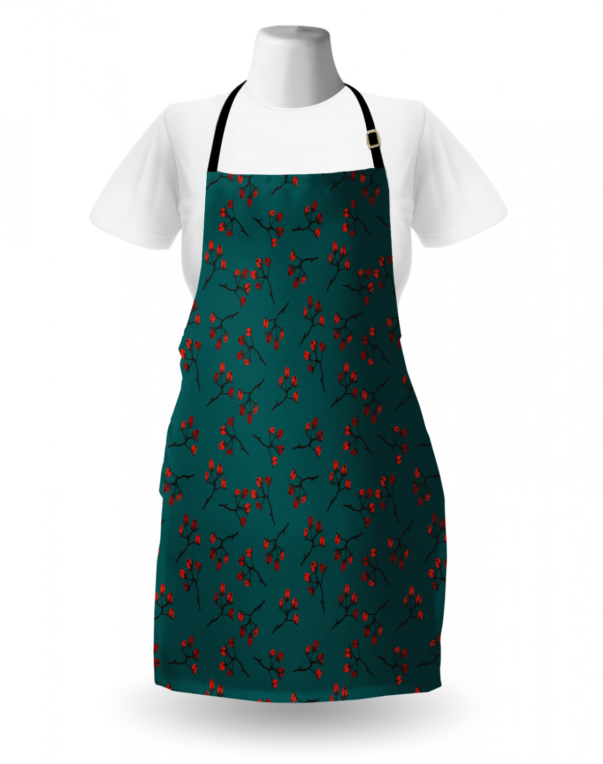 Ambesonne Apron Unisex Bib with Adjustable Strap for Working