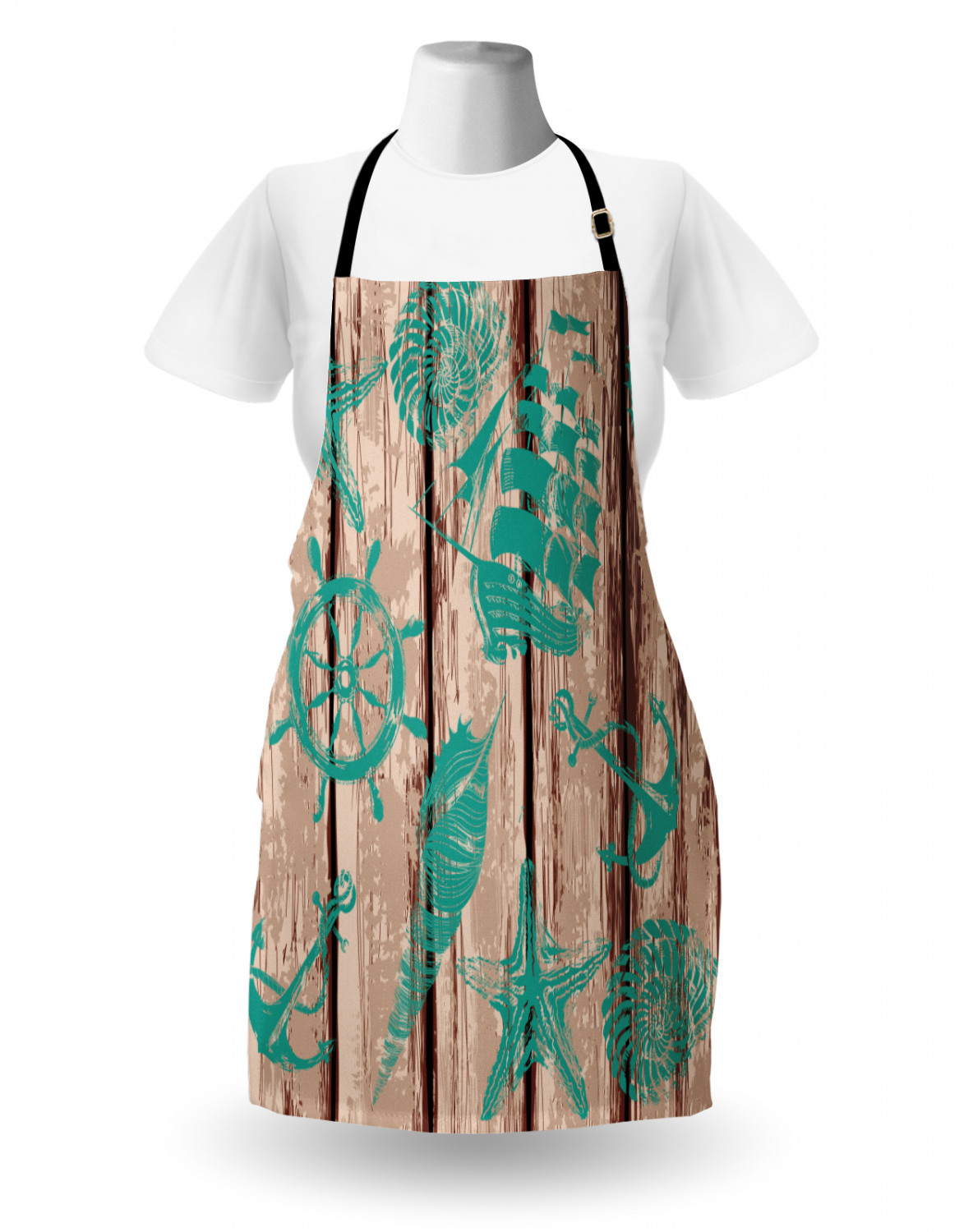 Ambesonne Apron Adjustable Strap for Gardening and Cooking Unisex