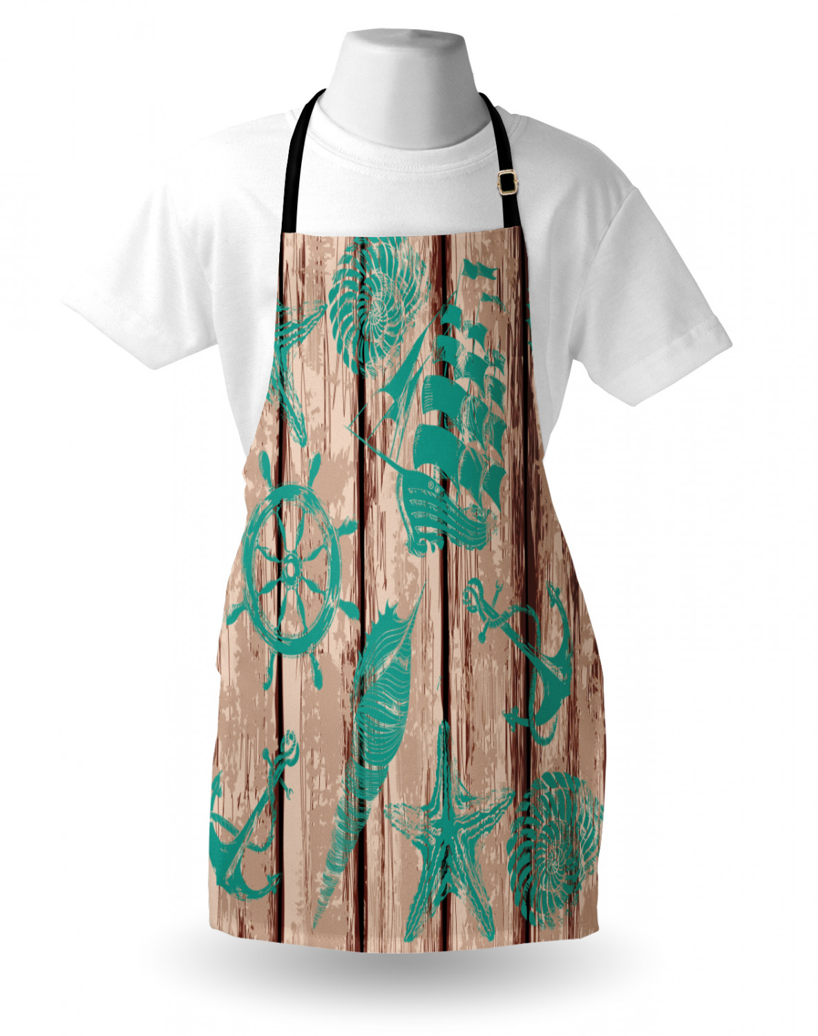 Ambesonne Apron Adjustable Strap for Gardening and Cooking Unisex