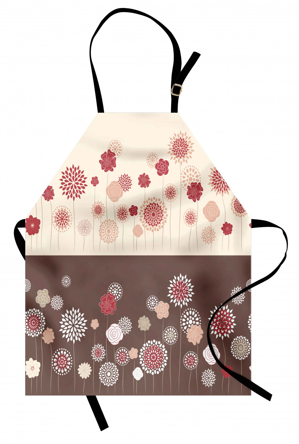 Ambesonne Flower Apron Unisex Kitchen Bib with Adjustable Neck Cooking Baking - Bild 148 von 183