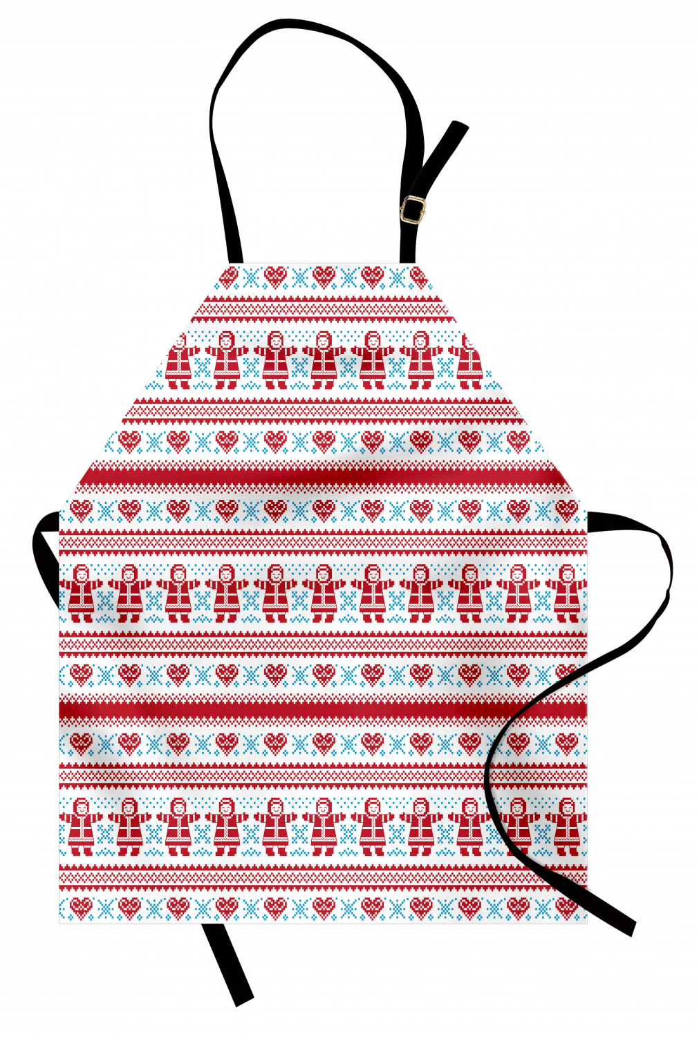 Gingerbread Man Apron Unisex Kitchen Bib with Adjustable Neck Cooking