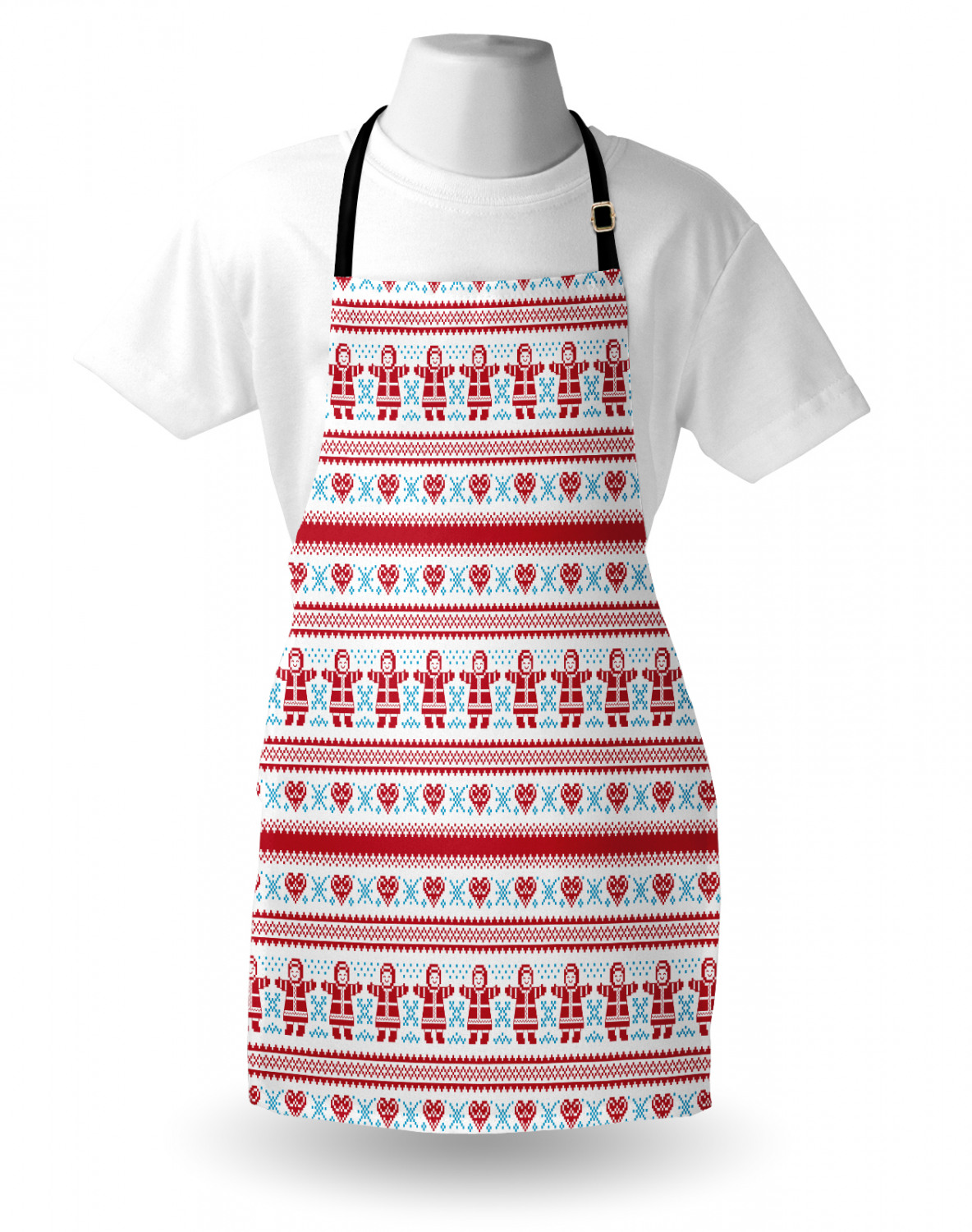 Gingerbread Man Apron Unisex Kitchen Bib with Adjustable Neck Cooking