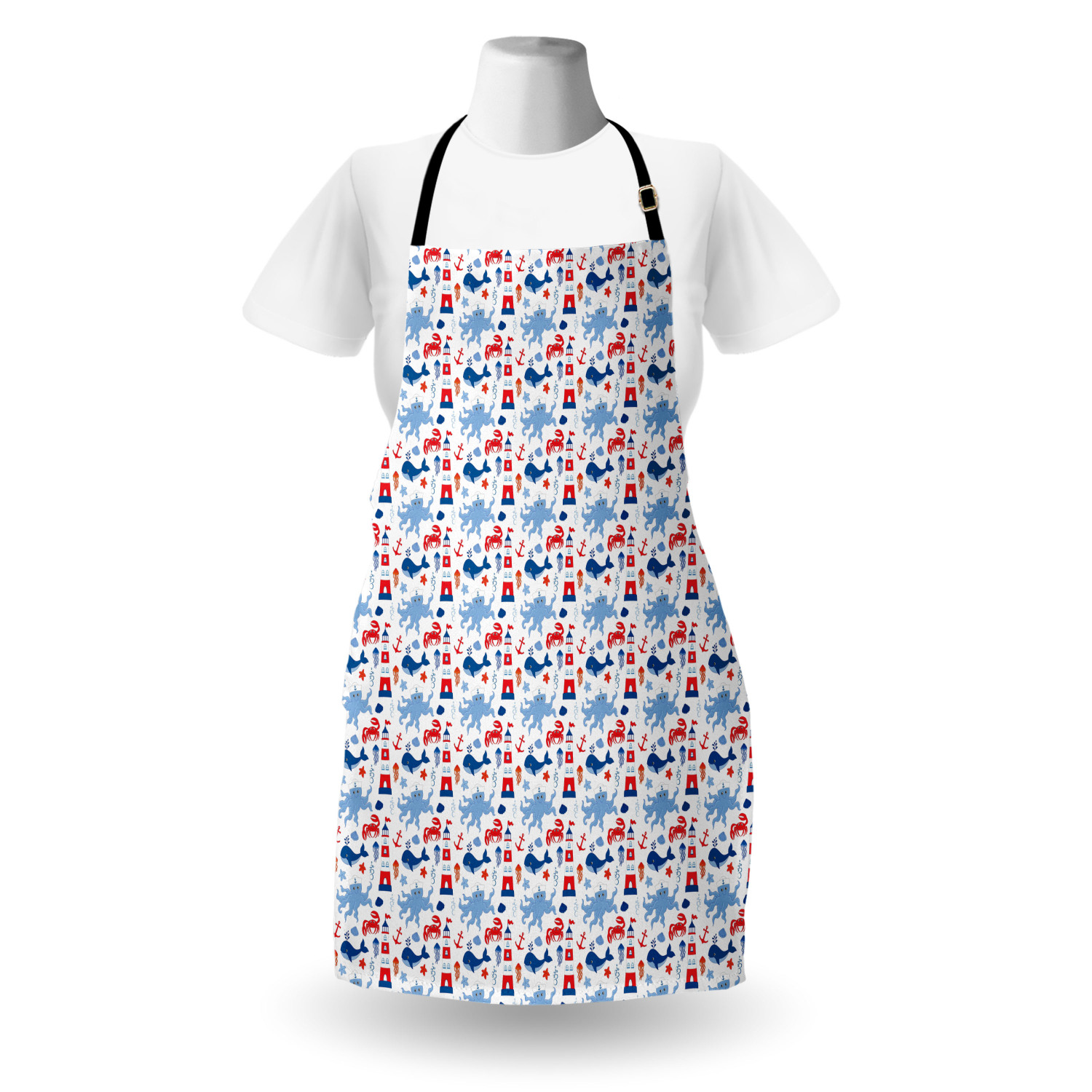 Funny Animal Apron Unisex Kitchen Bib with Adjustable Neck Cooking Baking