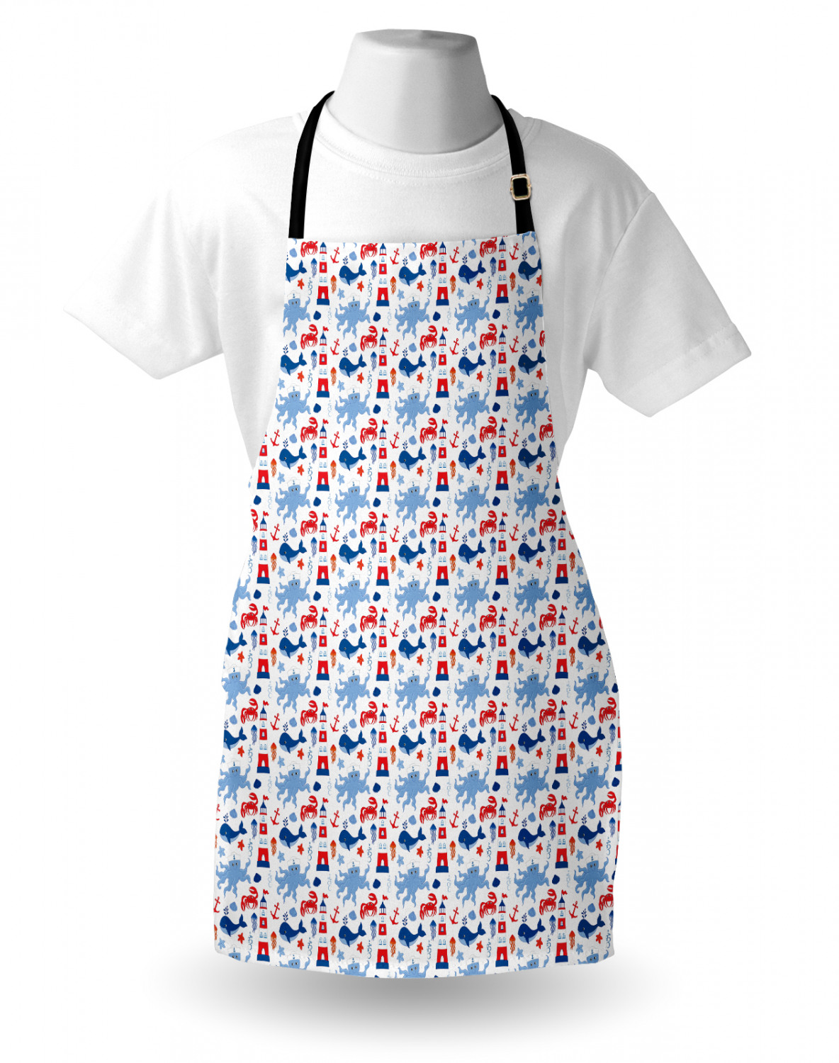 Funny Animal Apron Unisex Kitchen Bib with Adjustable Neck Cooking Baking