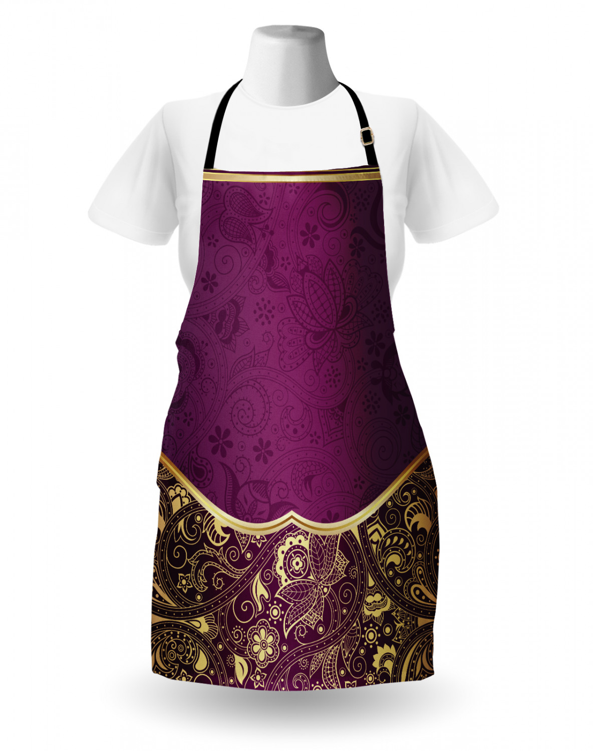Oriental Japanese Apron Unisex Kitchen Bib with Adjustable Neck Cooking