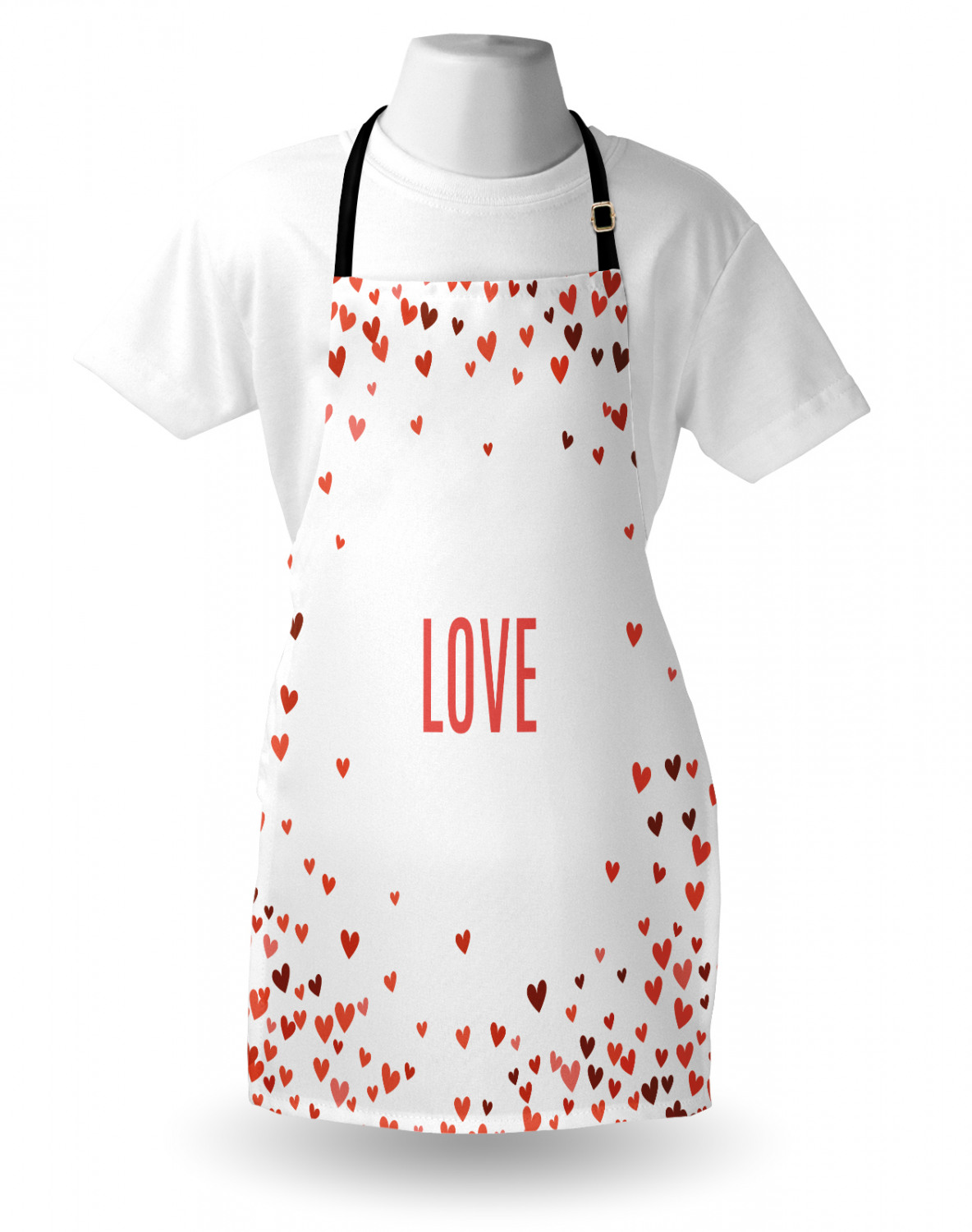 Wedding Apron Unisex Kitchen Bib with Adjustable Neck for Cooking Baking