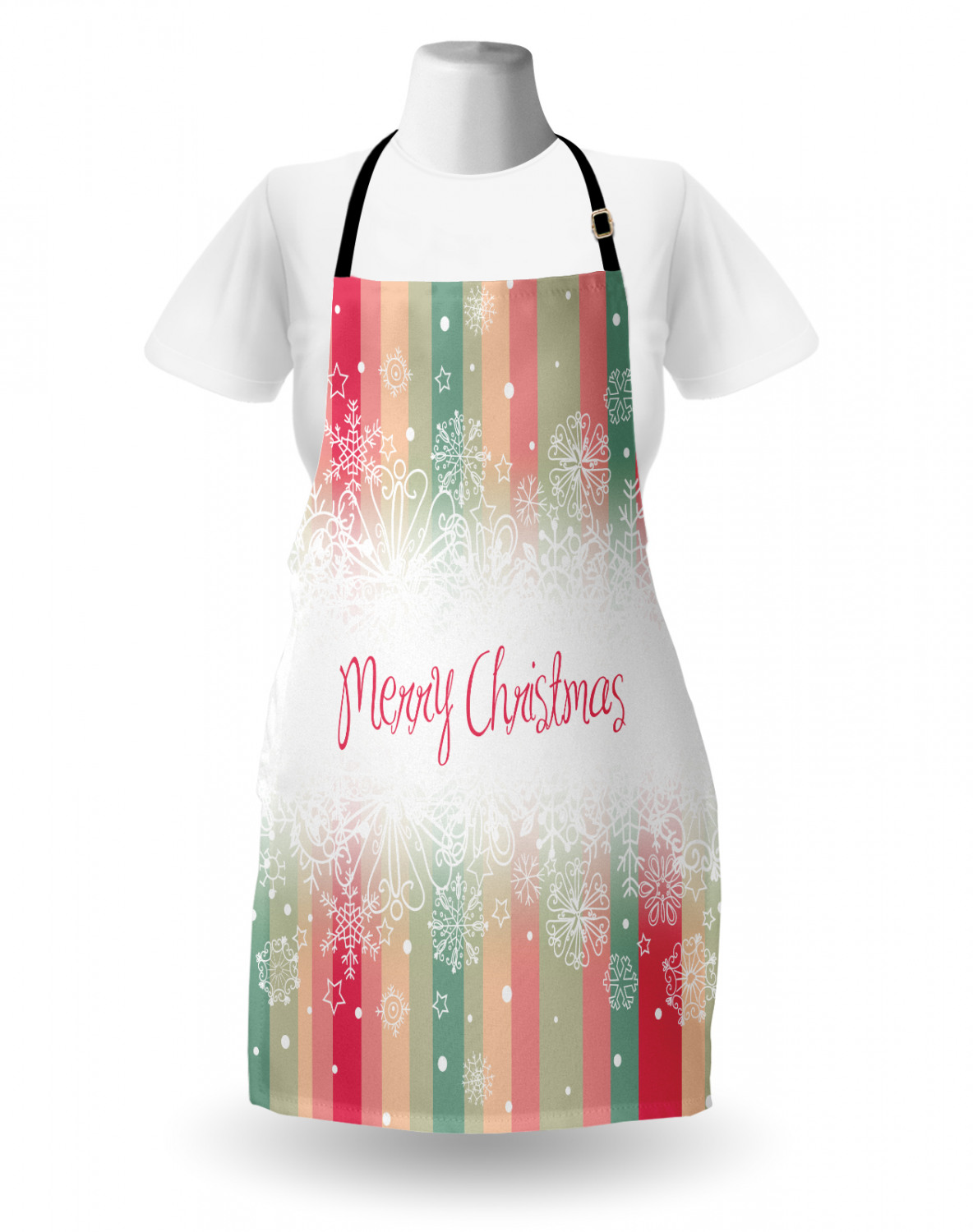 Gingerbread Man Apron Unisex Kitchen Bib with Adjustable Neck Cooking