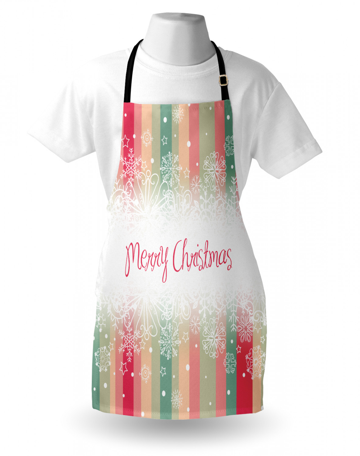 Gingerbread Man Apron Unisex Kitchen Bib with Adjustable Neck Cooking