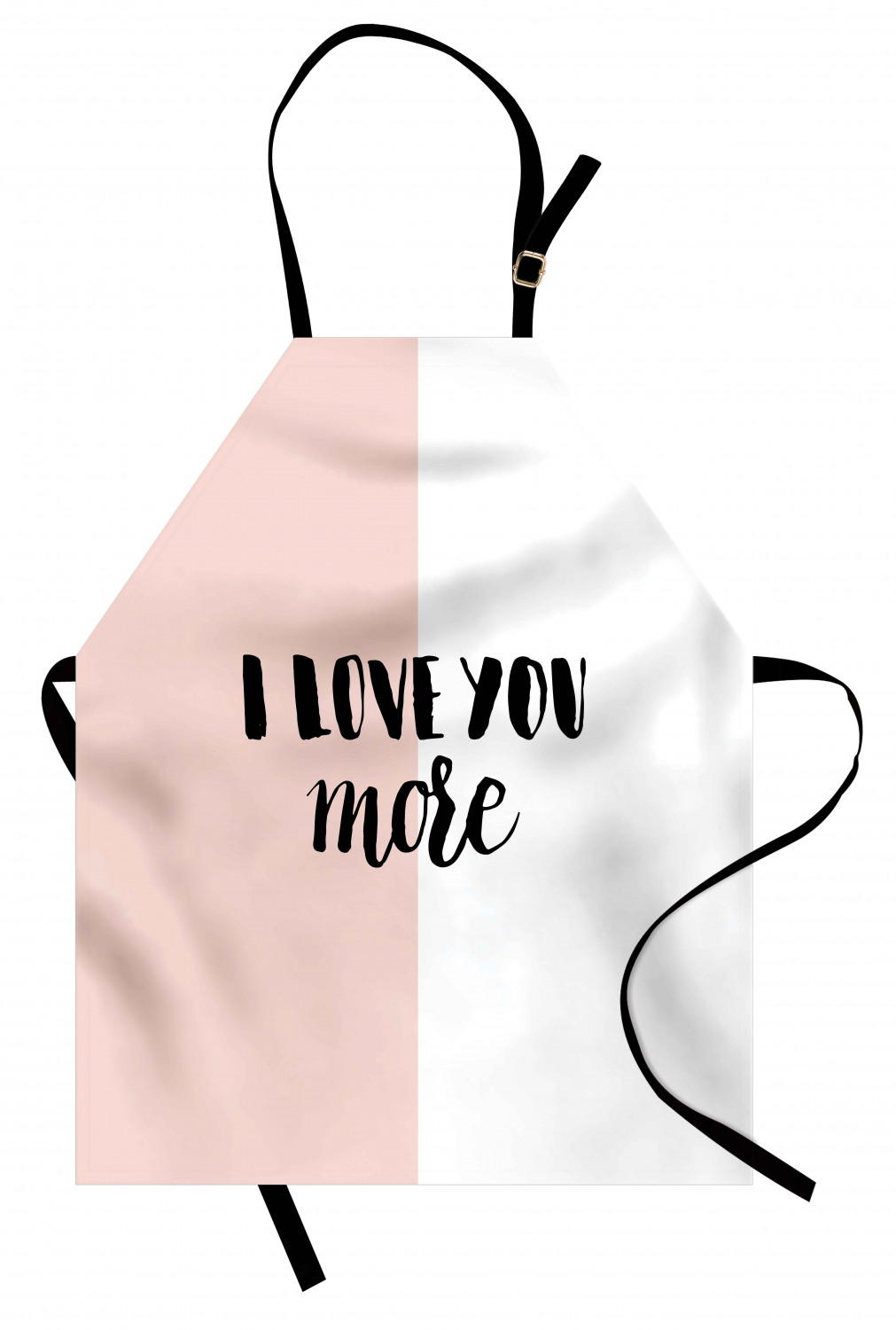 I Love You More Apron Unisex Kitchen Bib with Adjustable Neck Cooking