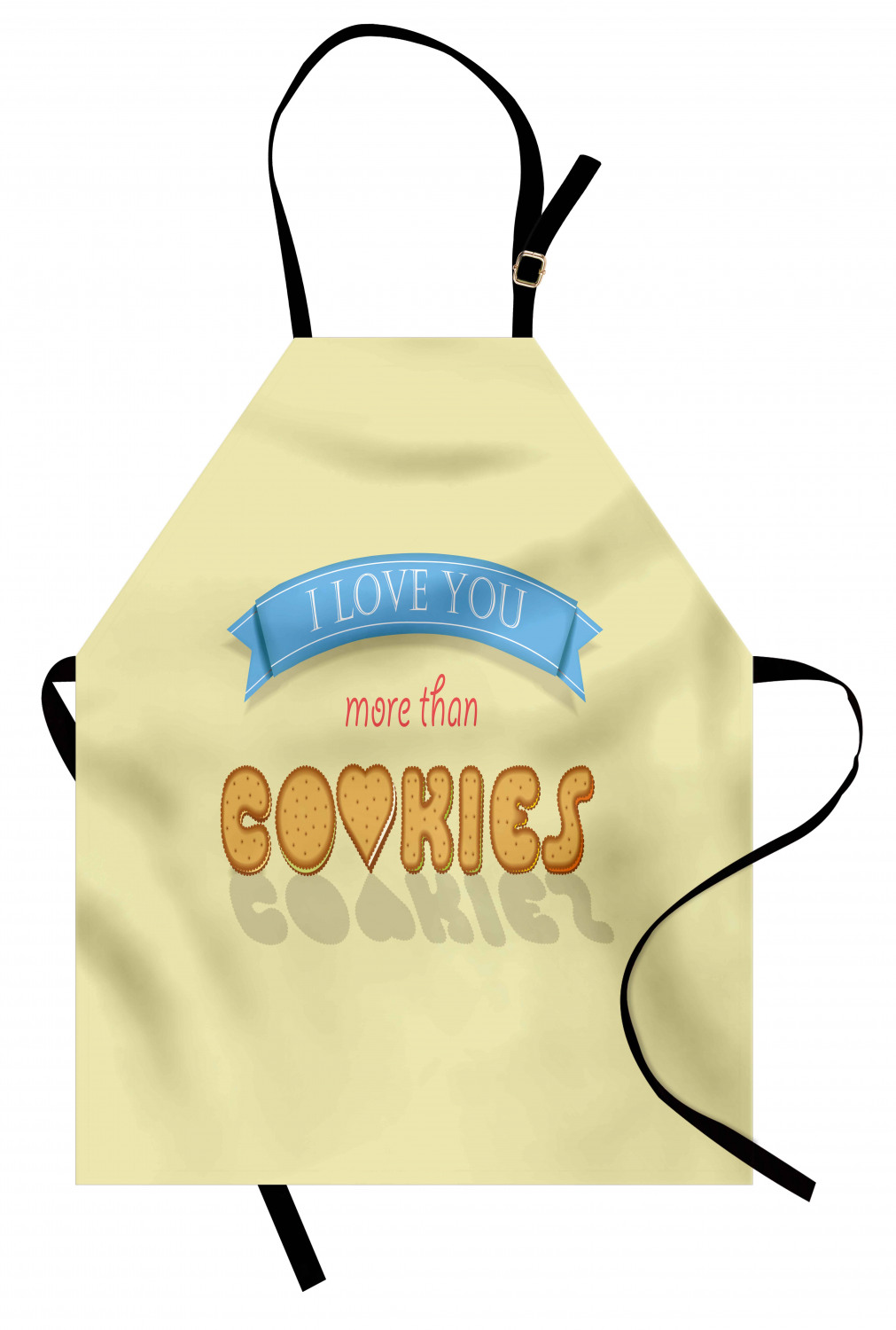 I Love You More Apron Unisex Kitchen Bib with Adjustable Neck Cooking