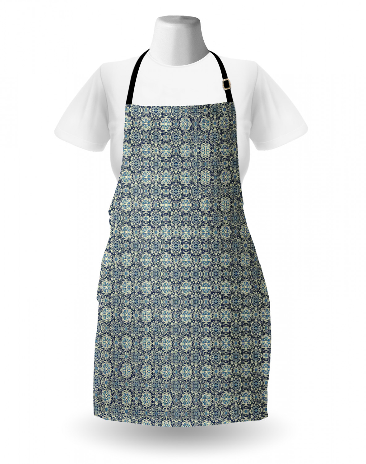 Ambesonne Flower Apron Unisex Kitchen Bib with Adjustable Neck Cooking Baking - Bild 161 von 183