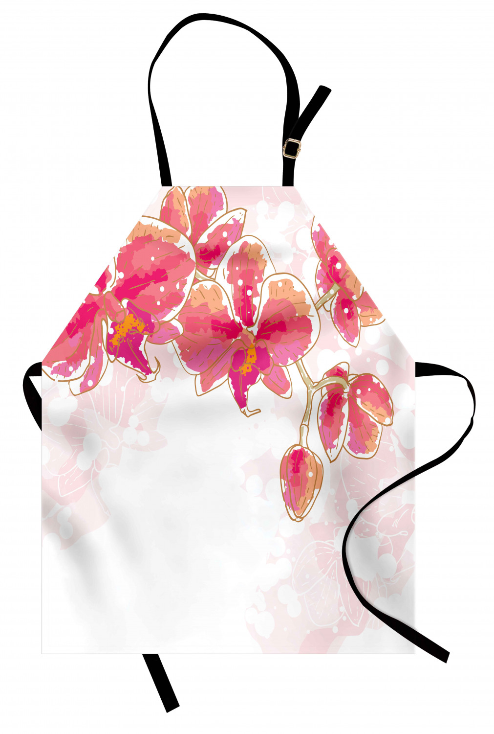 Ambesonne Flower Apron Unisex Kitchen Bib with Adjustable Neck Cooking Baking - Bild 49 von 183