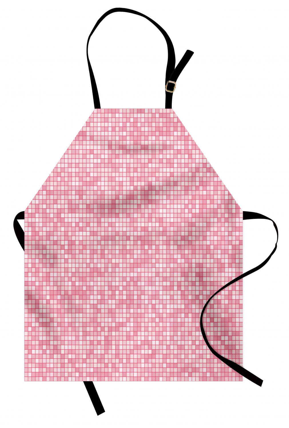 Ambesonne Pink Apron Unisex Kitchen Bib with Adjustable Neck Cooking Baking