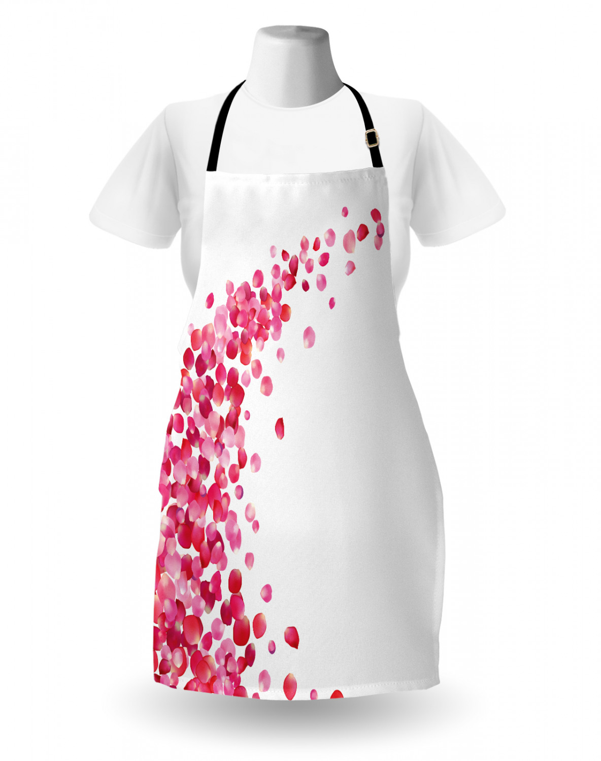 Ambesonne Pink Apron Unisex Kitchen Bib with Adjustable Neck Cooking Baking