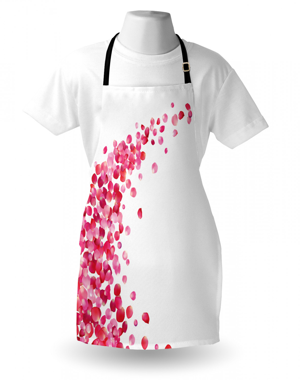 Ambesonne Pink Apron Unisex Kitchen Bib with Adjustable Neck Cooking Baking