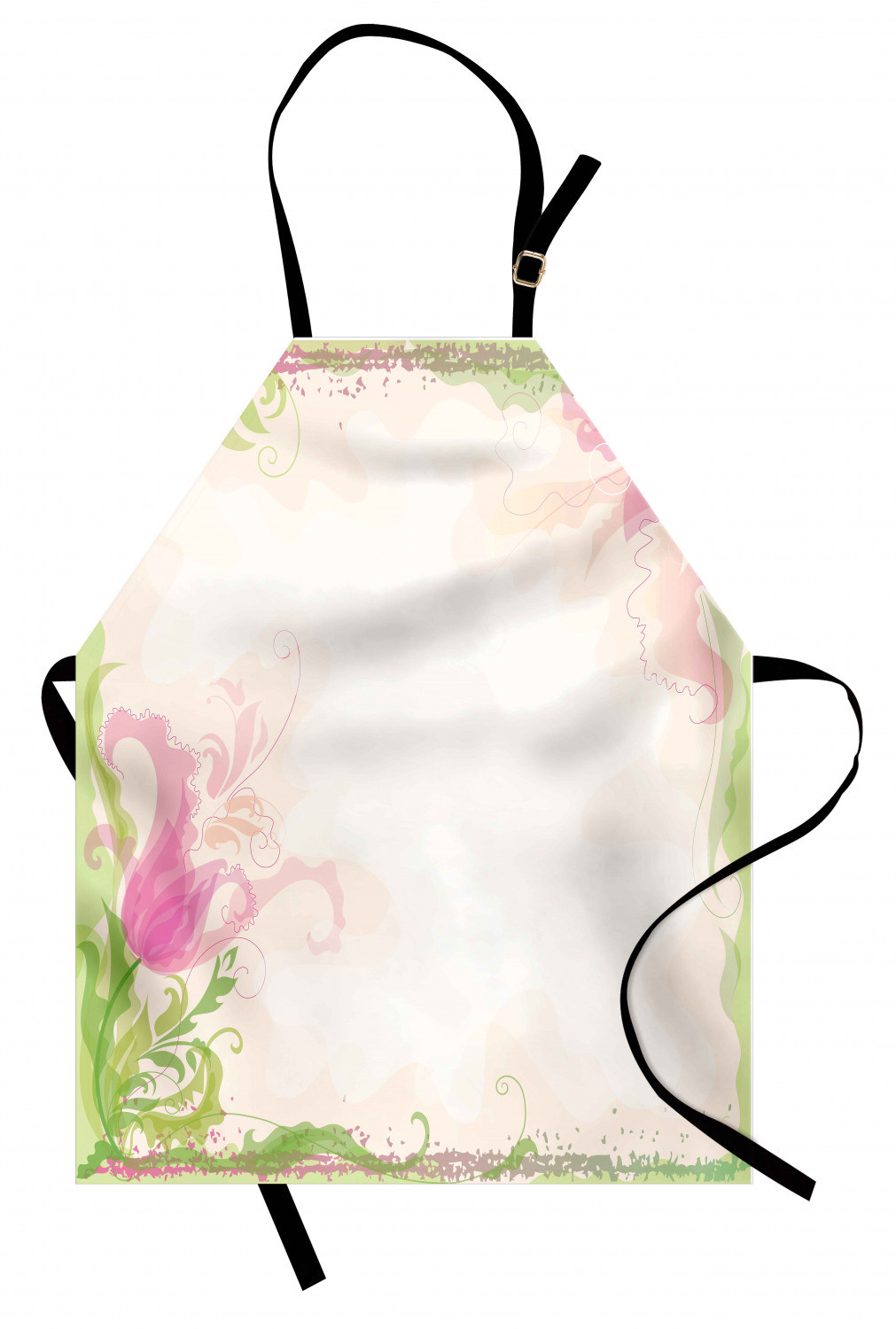 Ambesonne Pink Apron Unisex Kitchen Bib with Adjustable Neck Cooking Baking