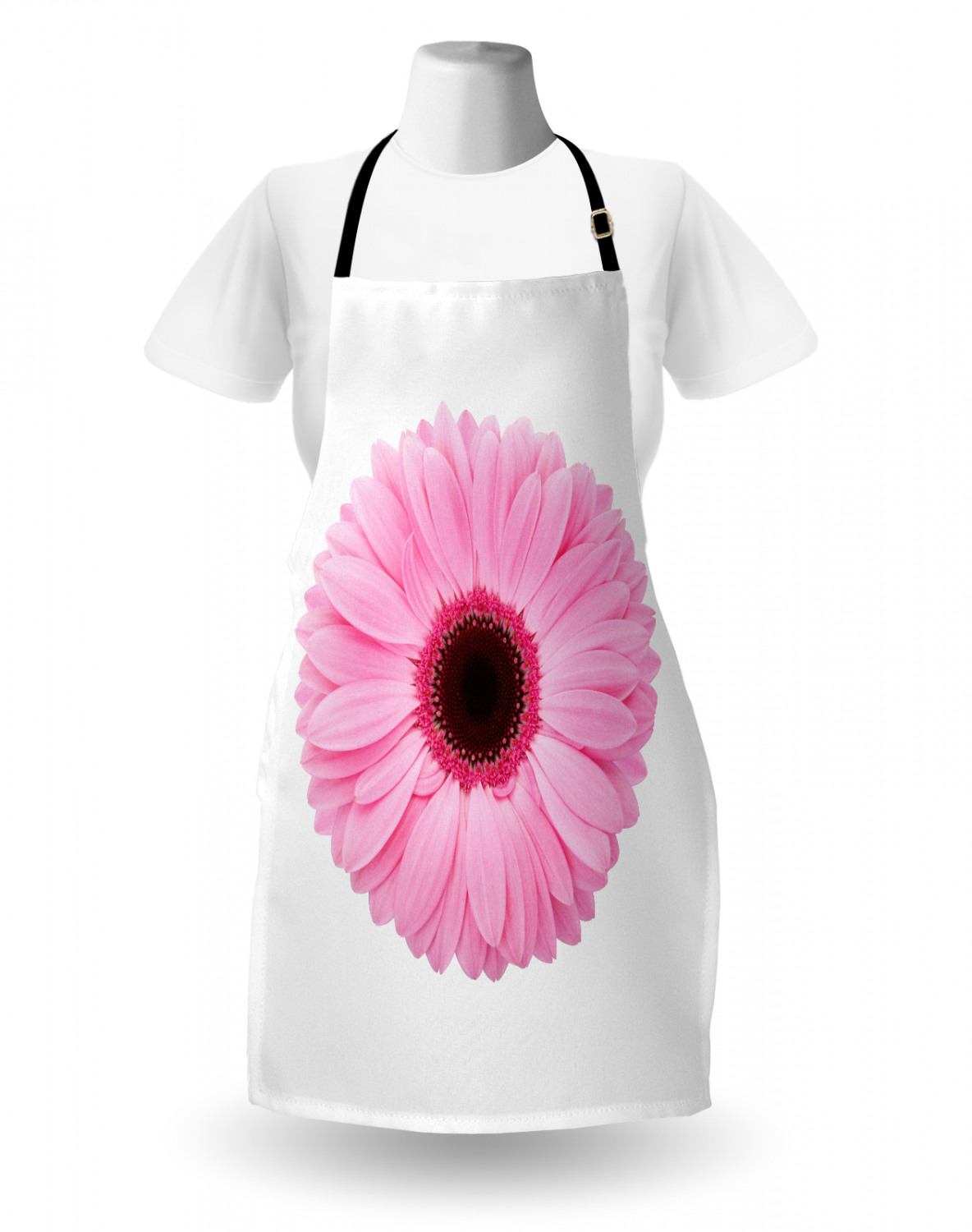 Ambesonne Pink Apron Unisex Kitchen Bib with Adjustable Neck Cooking Baking