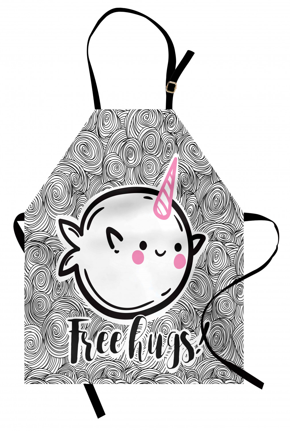 Marine Whale Apron Unisex Kitchen Bib with Adjustable Neck Cooking Baking