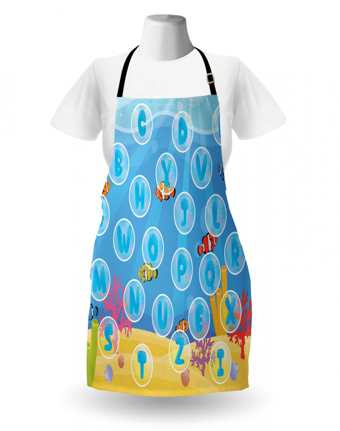 Ambesonne Baby Apron Unisex Kitchen Bib with Adjustable Neck Cooking ...