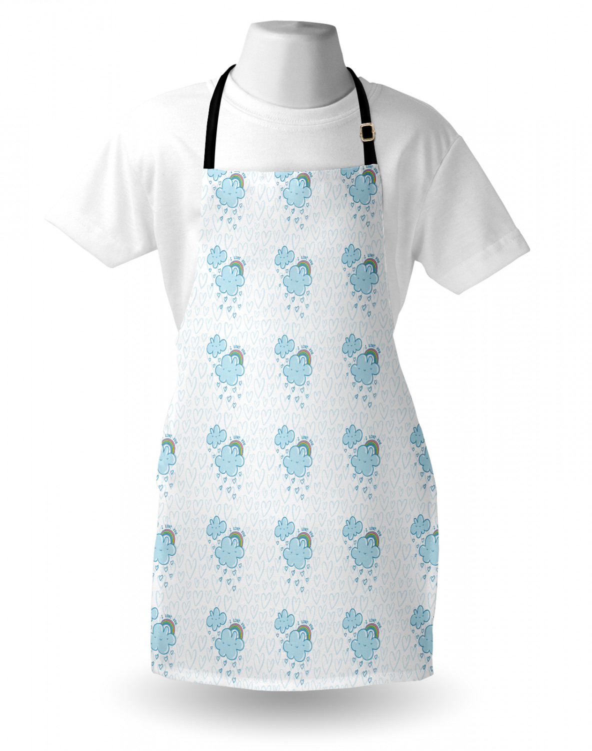 I Love You More Apron Unisex Kitchen Bib with Adjustable Neck Cooking