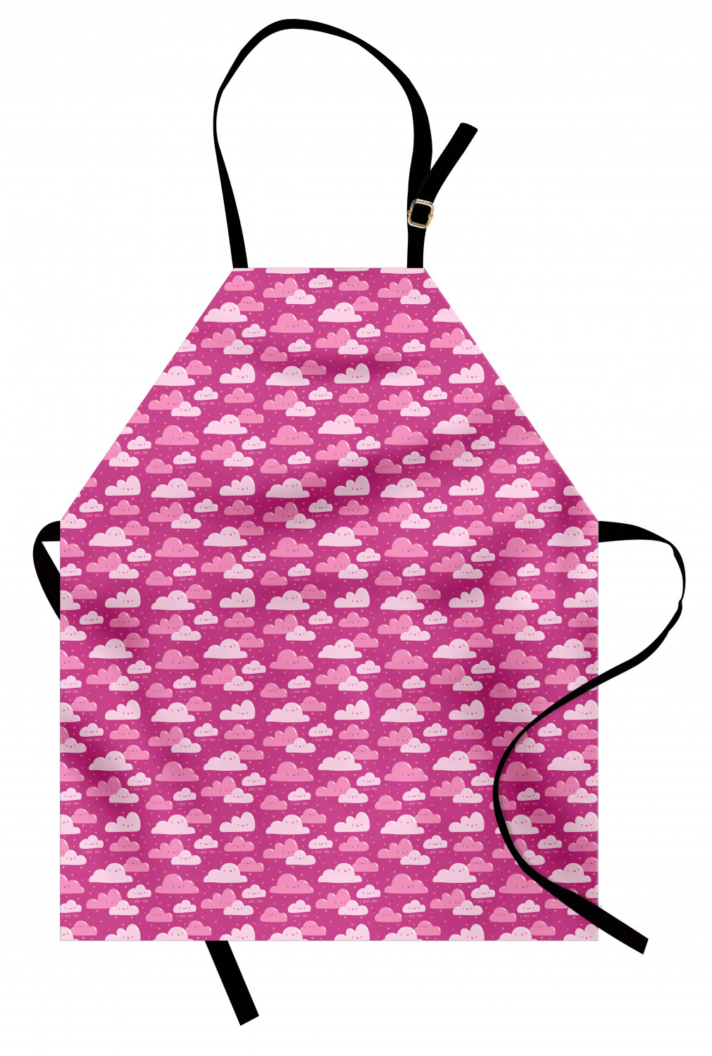 I Love You More Apron Unisex Kitchen Bib with Adjustable Neck Cooking