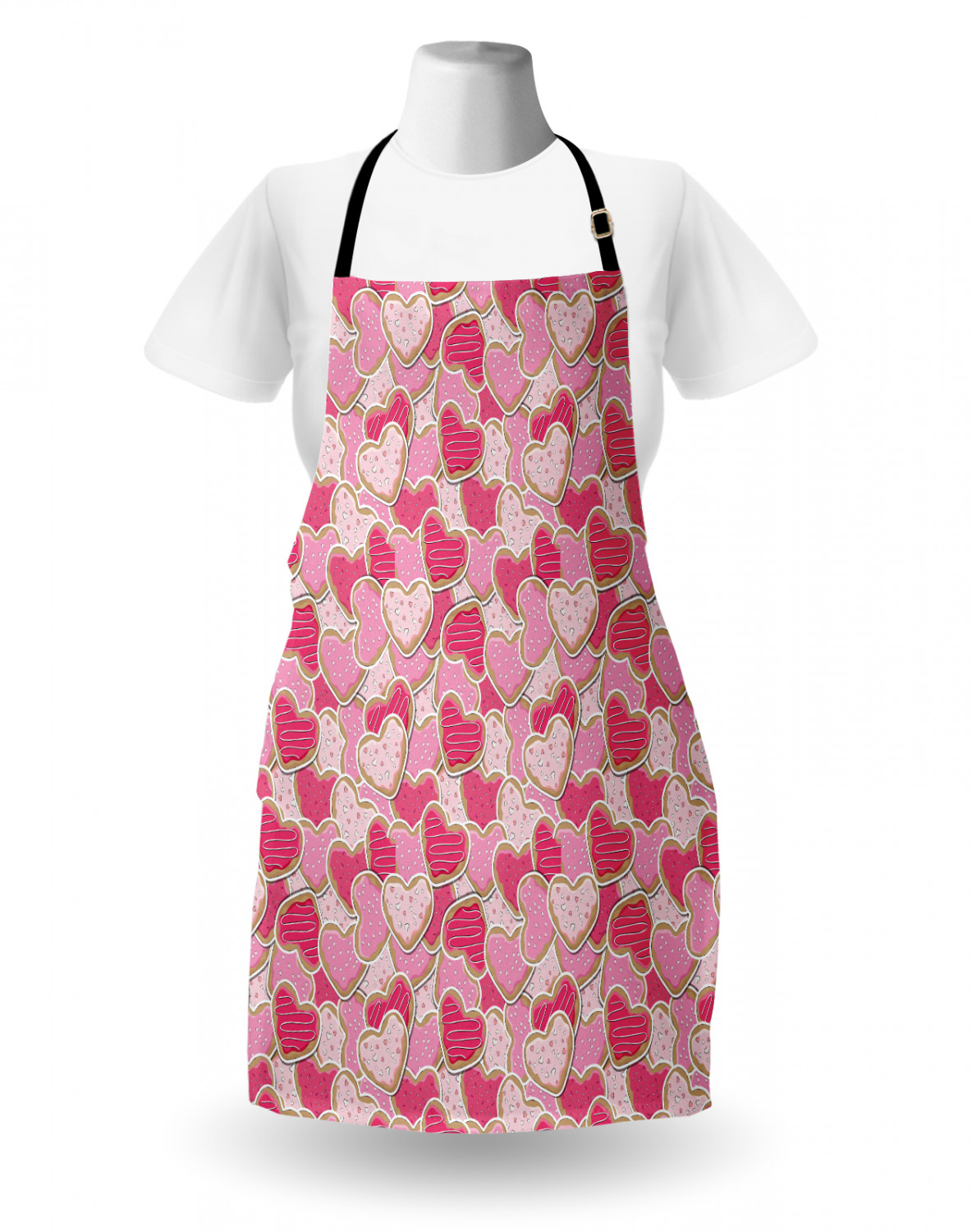 Gingerbread Man Apron Unisex Kitchen Bib with Adjustable Neck Cooking