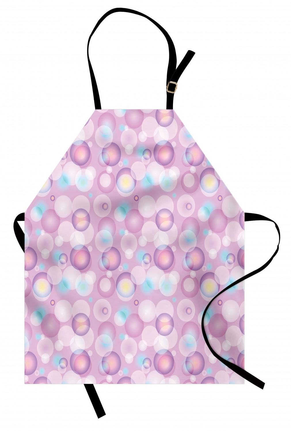 Ambesonne Pink Apron Unisex Kitchen Bib with Adjustable Neck Cooking Baking