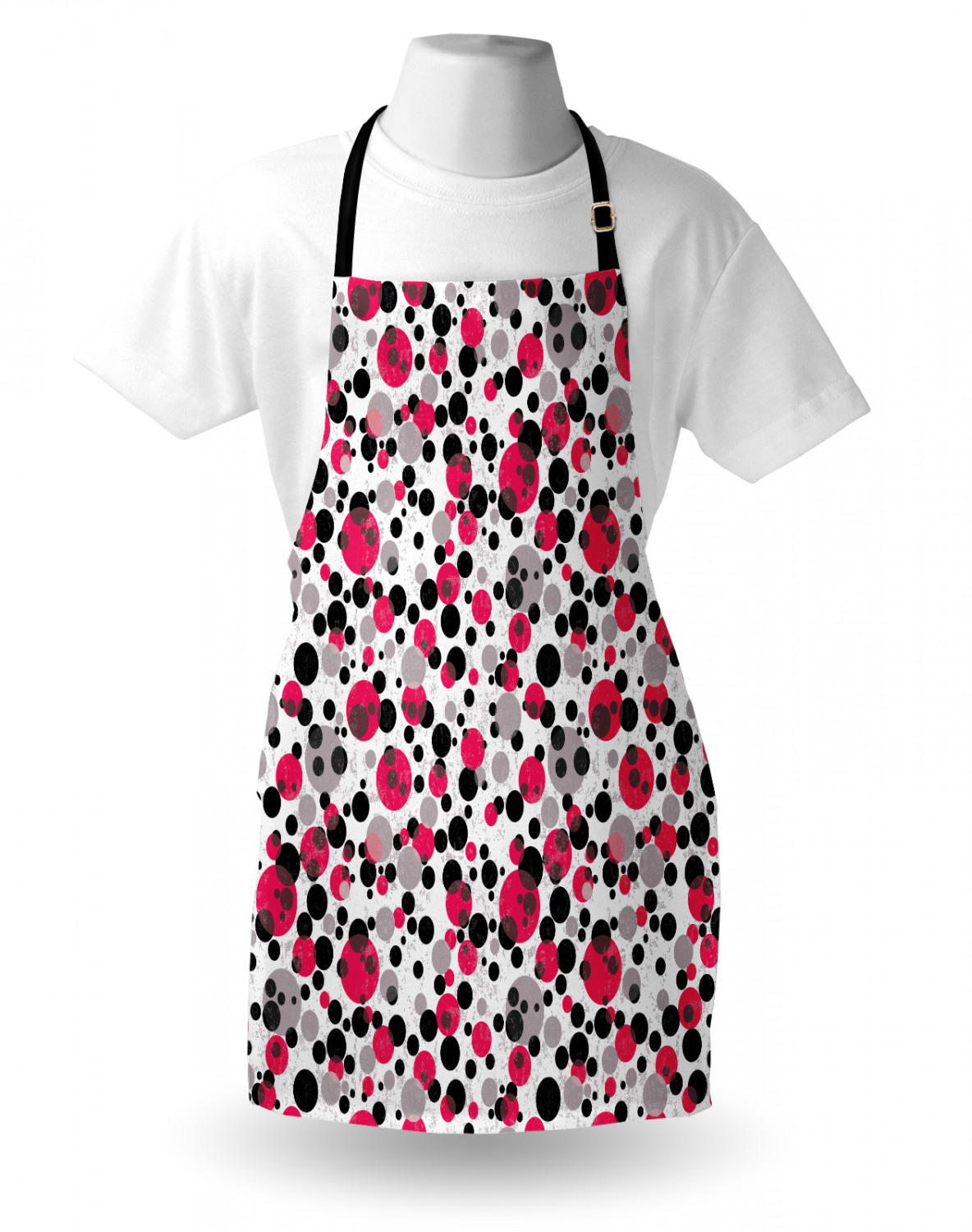 Ambesonne Pinkish Apron Unisex Kitchen Bib with Adjustable Neck Cooking Baking