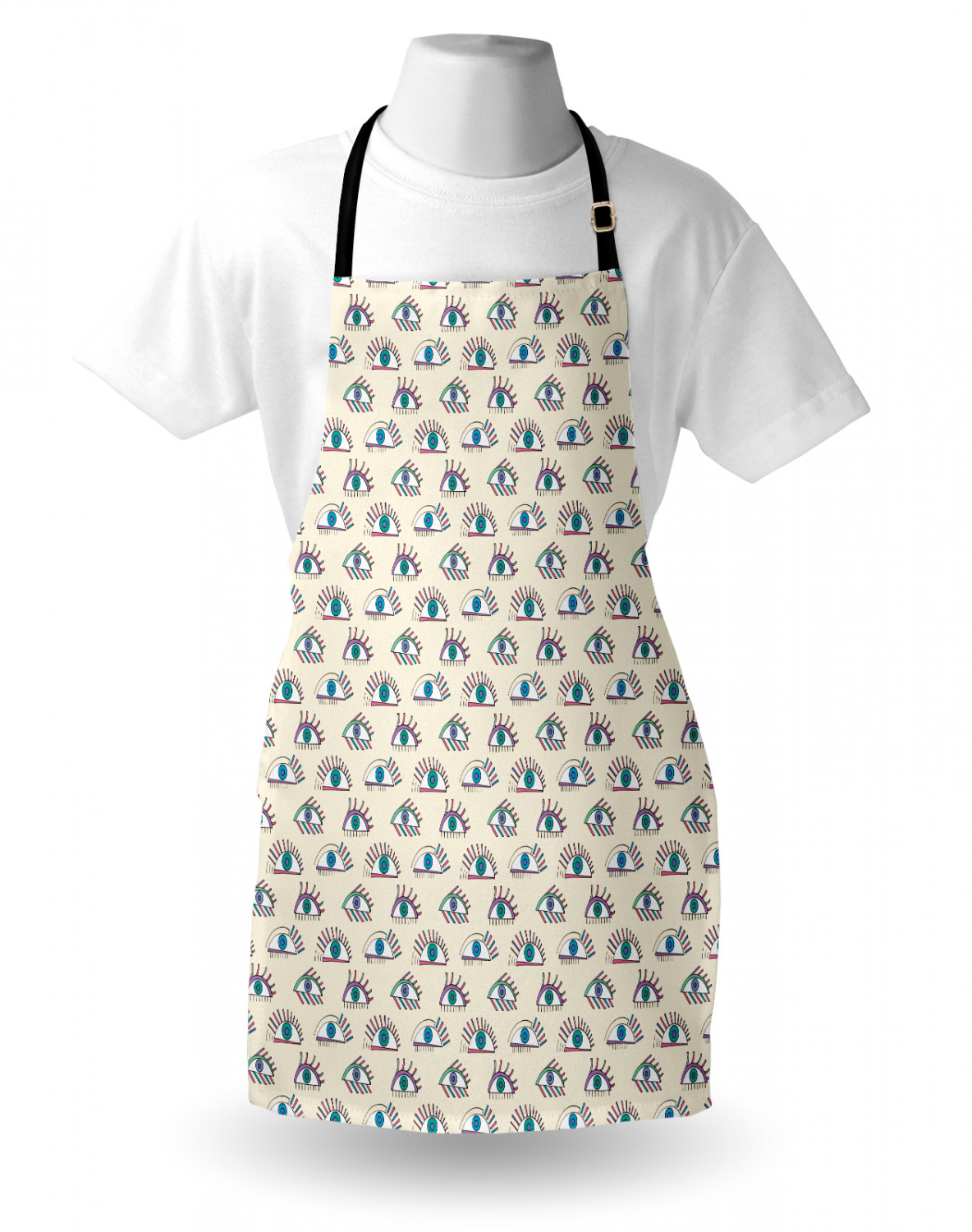 Ambesonne Unisex Long Lasting Apron Bib Adjustable Strap for Gardening Cooking