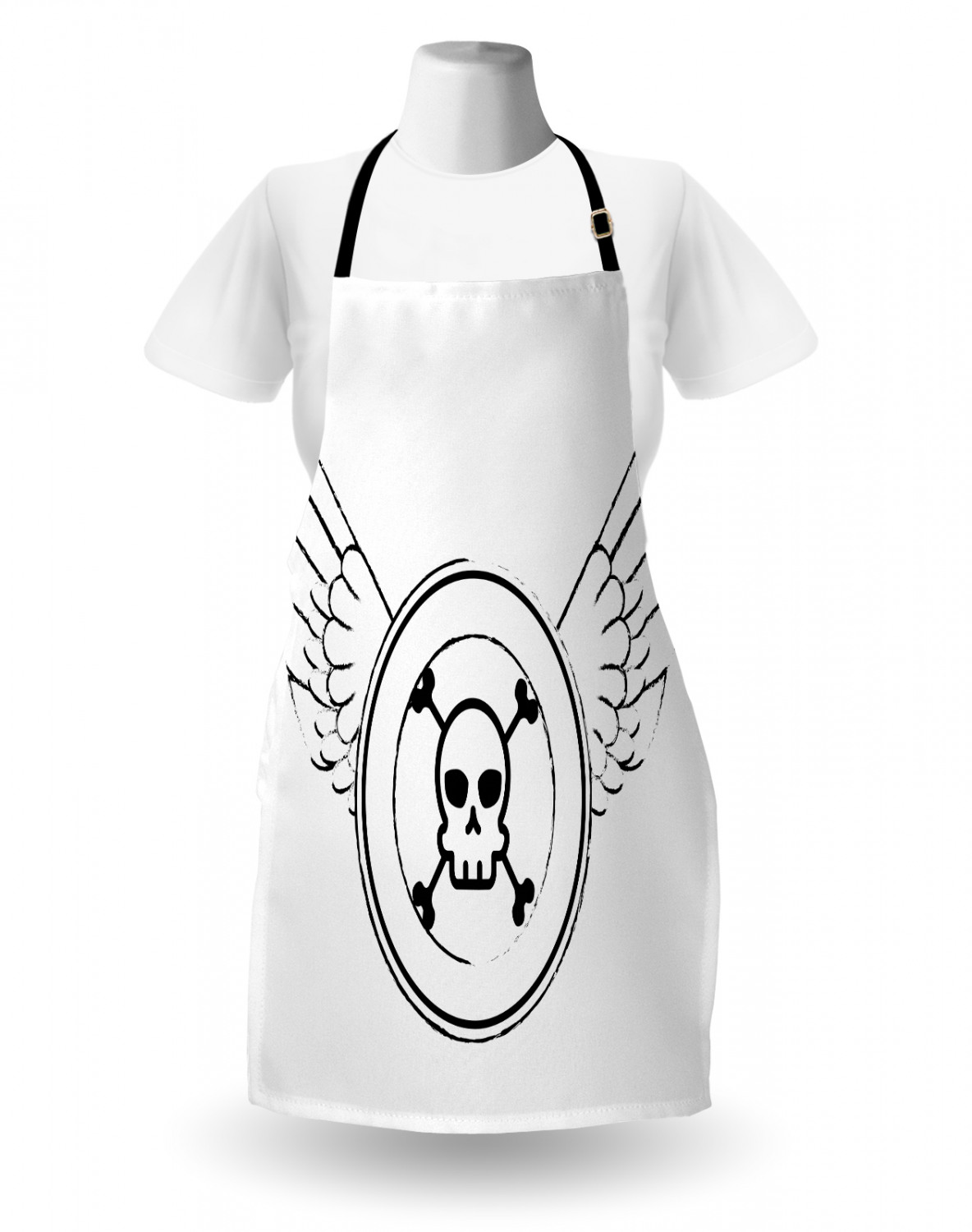 Ambesonne Unisex Long Lasting Apron Bib Adjustable Strap for Gardening Cooking