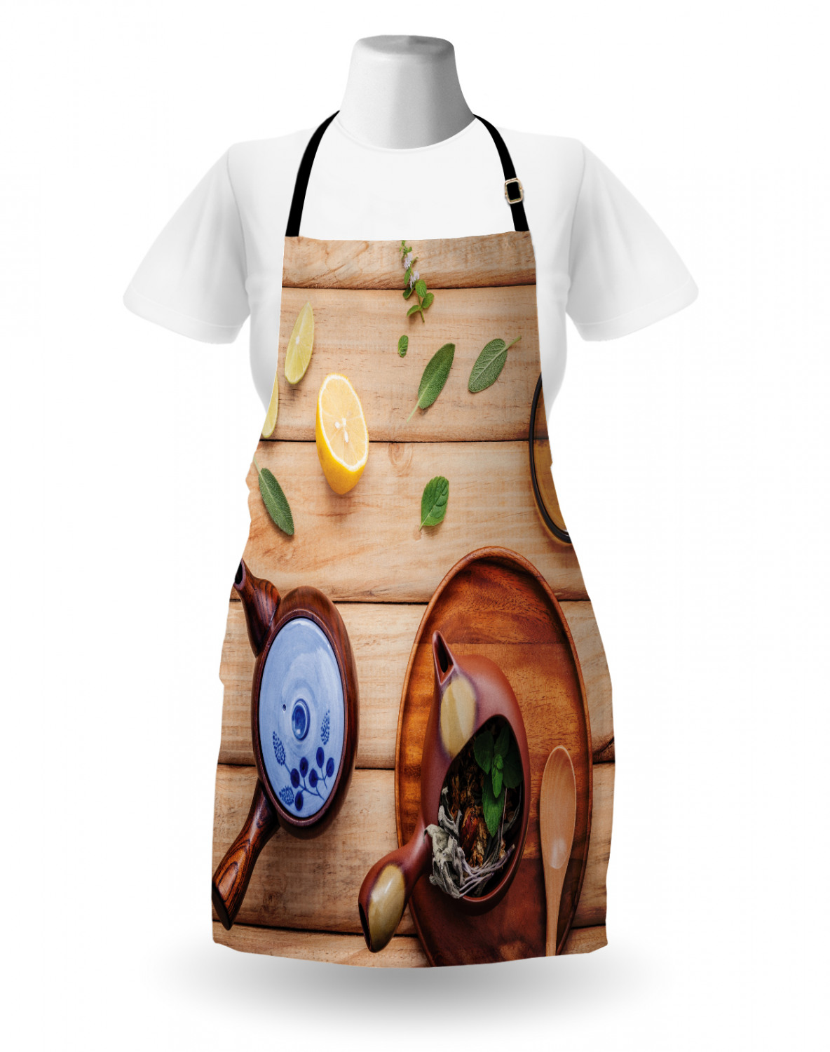 Ambesonne Unisex Long Lasting Apron Bib Adjustable Strap for Gardening Cooking