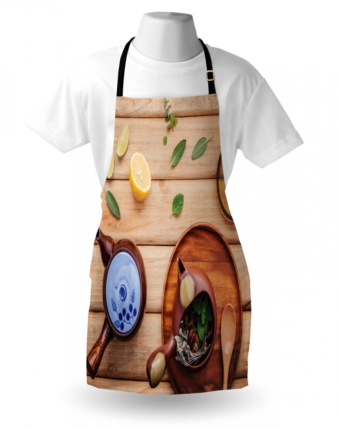 Ambesonne Unisex Long Lasting Apron Bib Adjustable Strap for Gardening Cooking